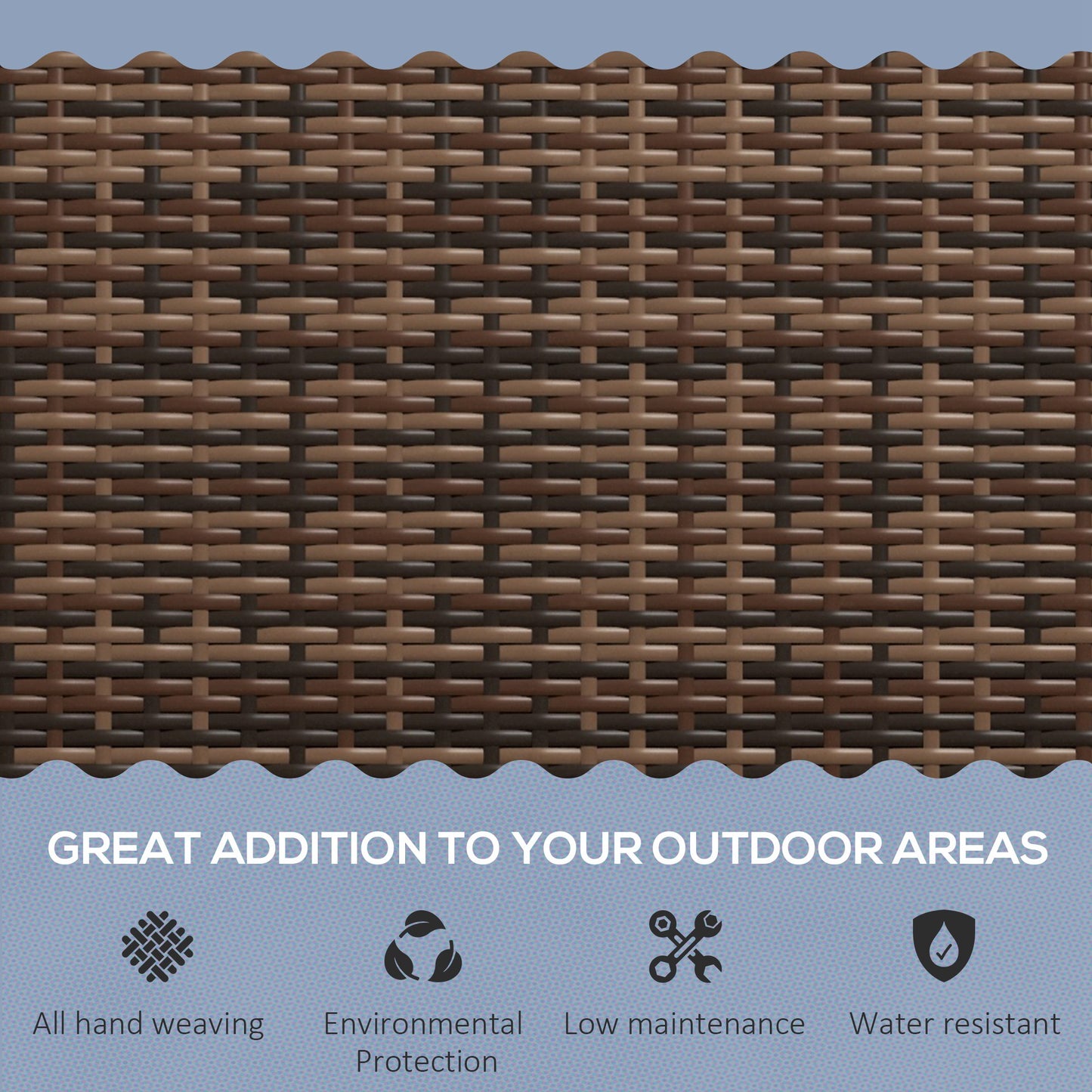 All Weather Wicker Garden Loveseat