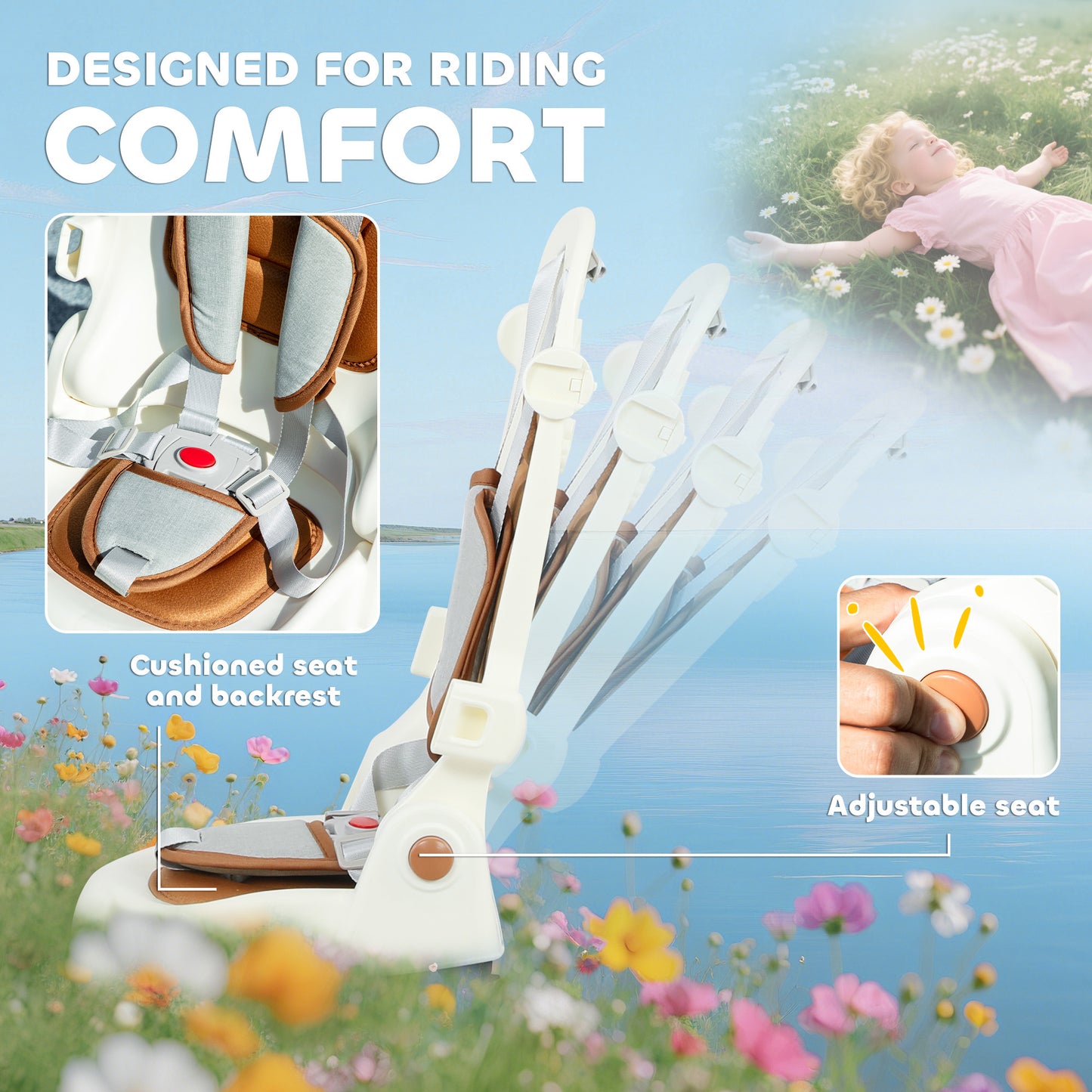 5 in 1 Kids Trike with Adjustable Backrest