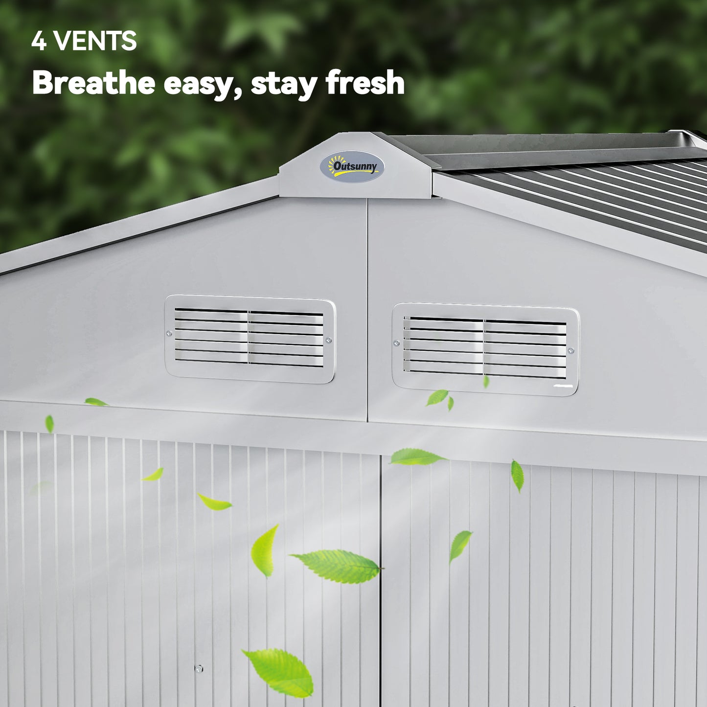 7 x 4ft Lockable Metal Garden Tool Storage Shed Storage