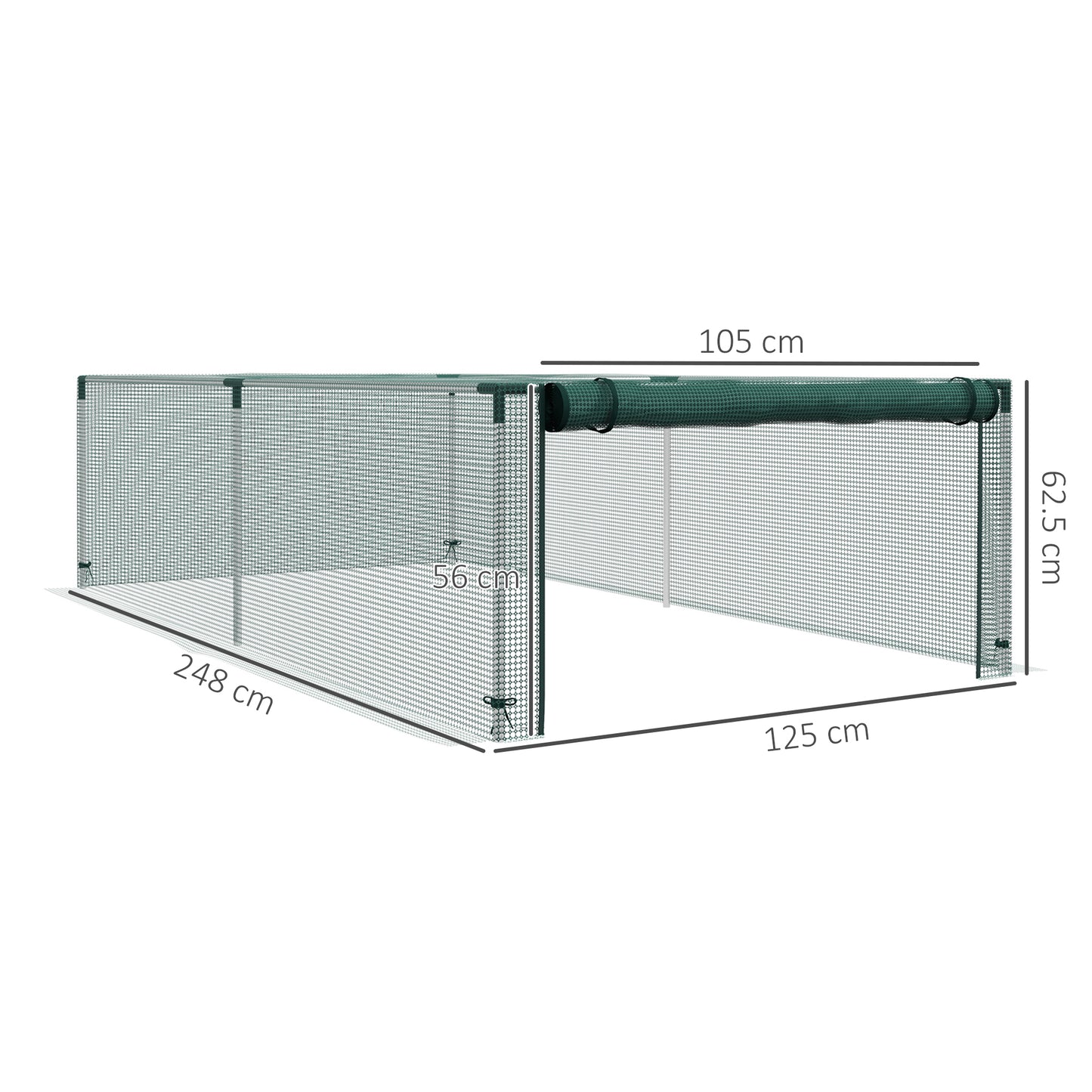 8' x 4' Plant Protection Cage, with Door