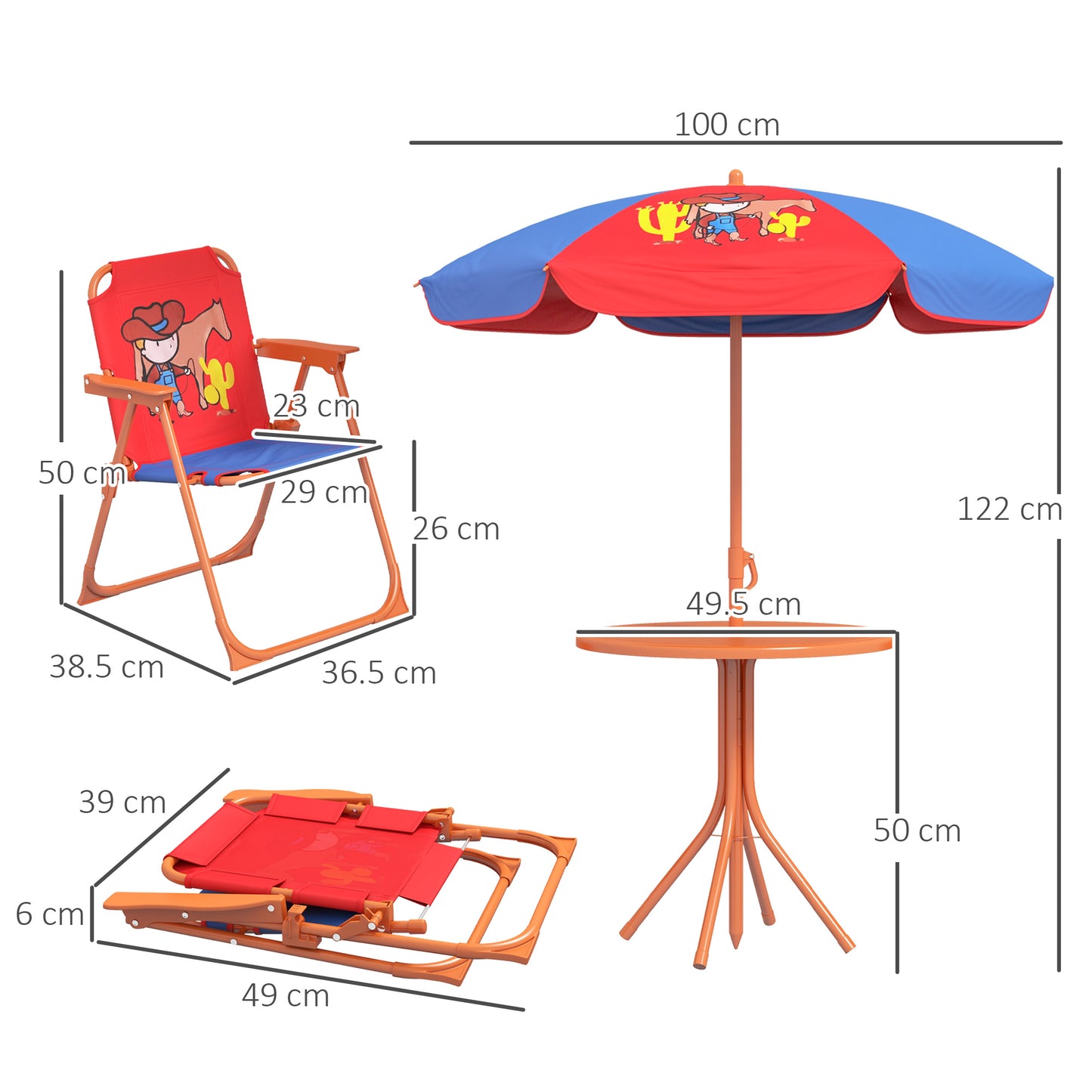 Kids Picnic Table and Chair Set
