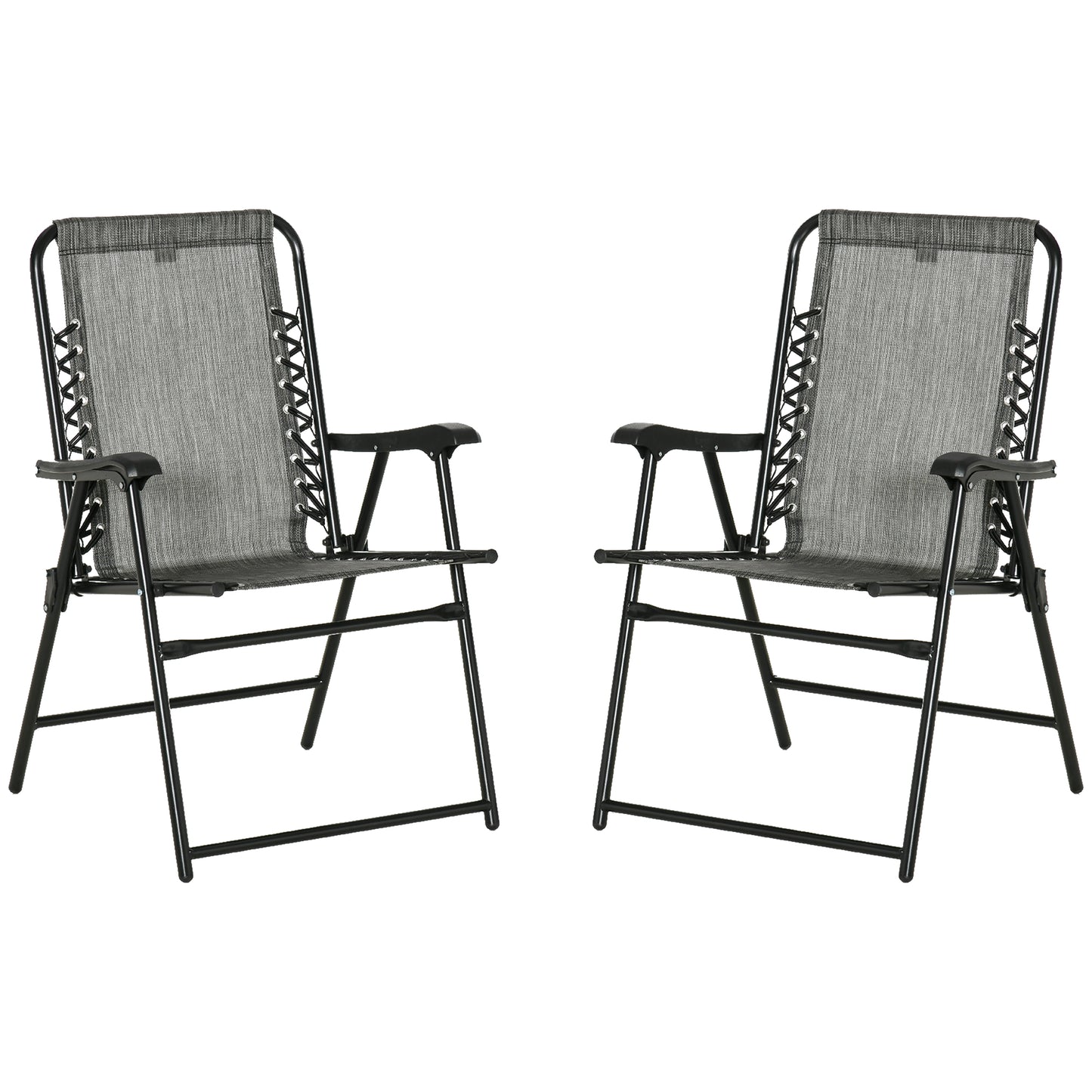 2 Pieces Foldable Chair Set