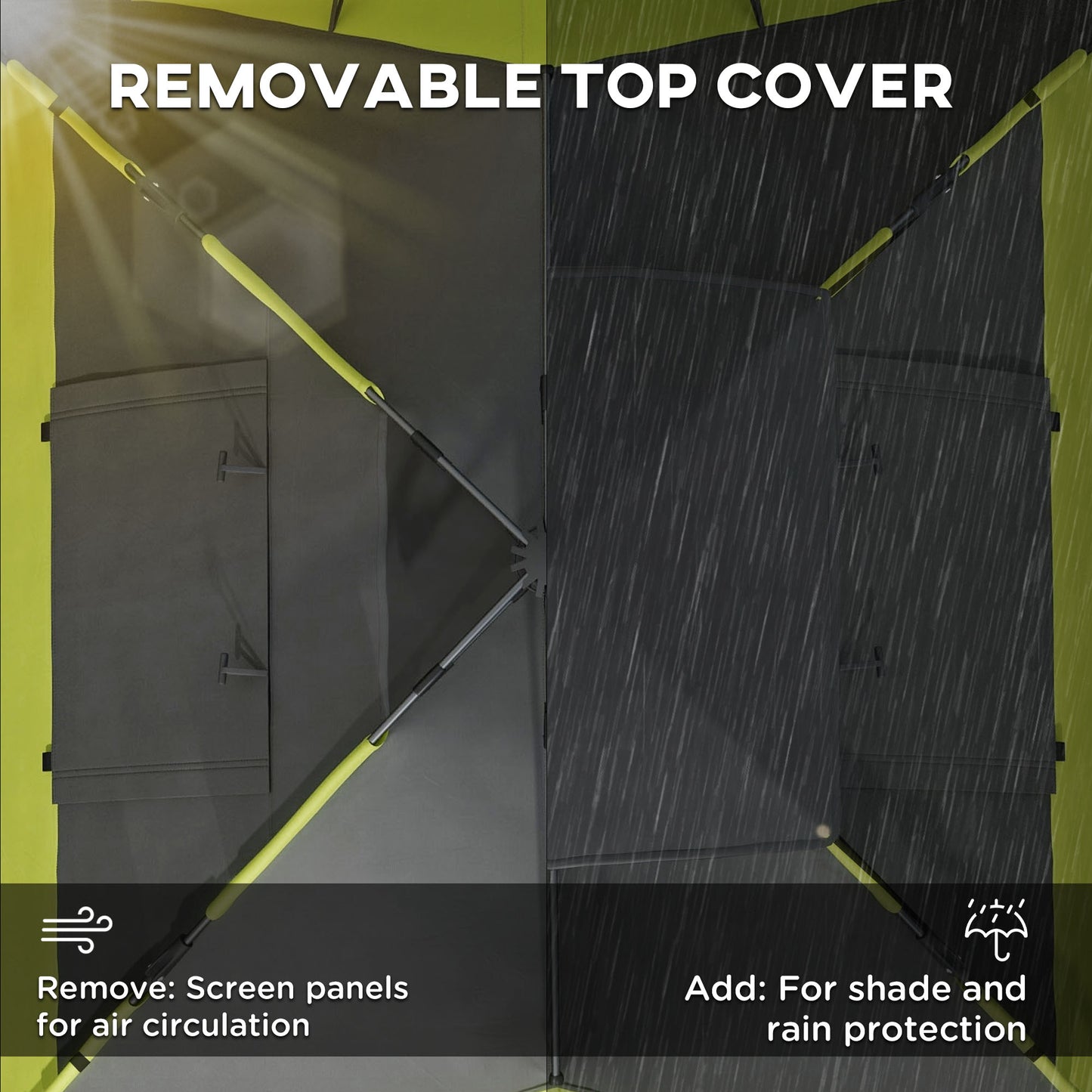 Two-Man One Room Camping Tent, with Accessories