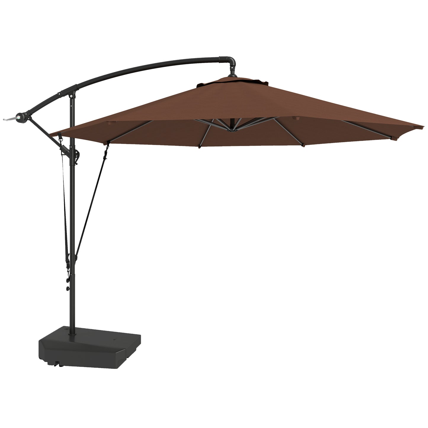 3(m) Garden Cantilever Parasol with Fillable Base up to 90kg