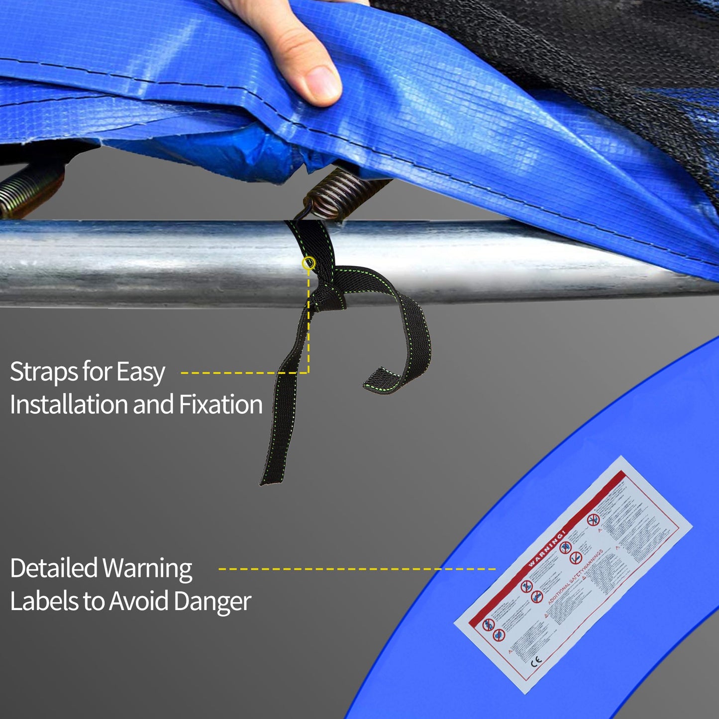 8ft Trampoline Pad, Φ244cm Trampoline Accessories Surround Pad