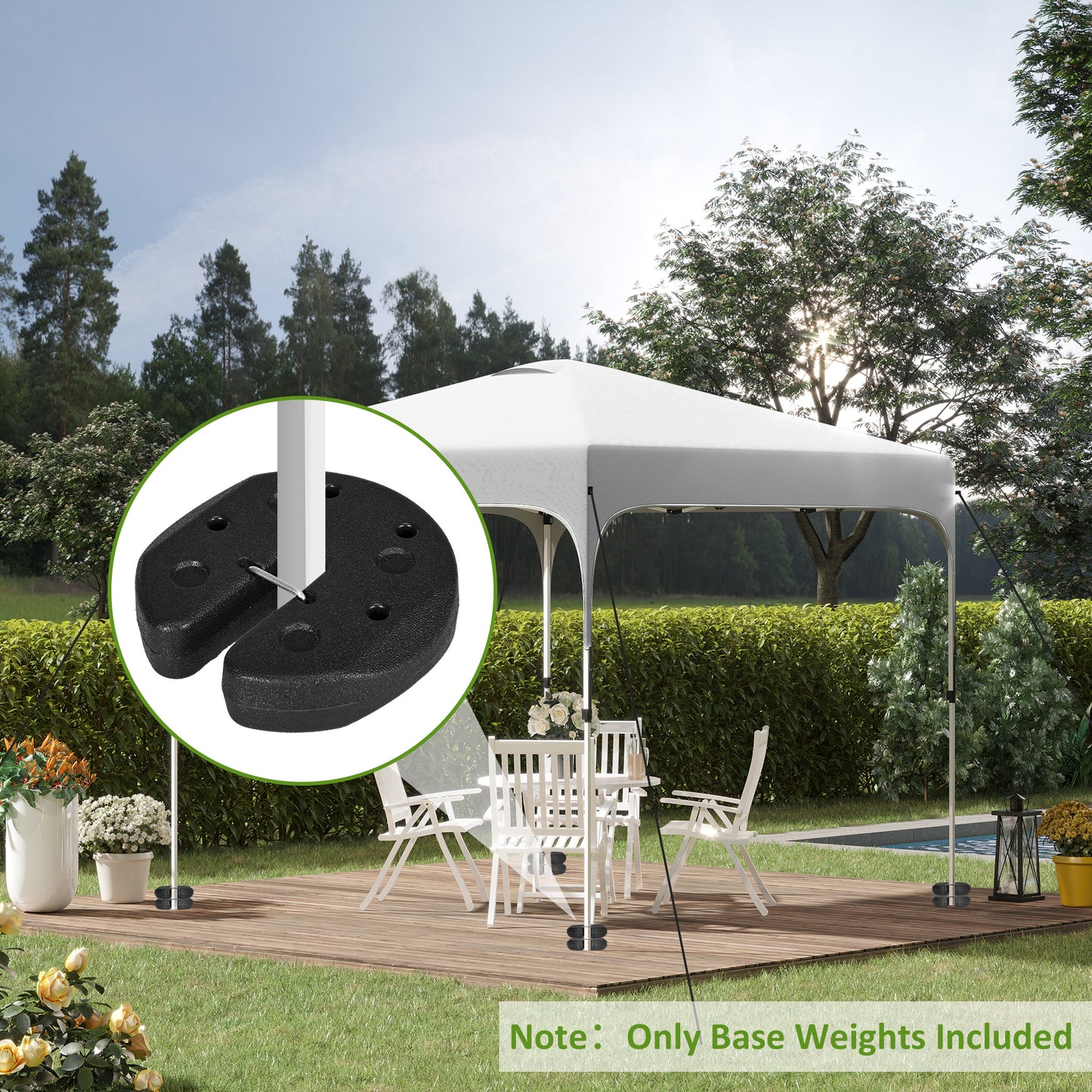 Gazebo Weights Set of 8, 24KG Weights for Gazebo Legs