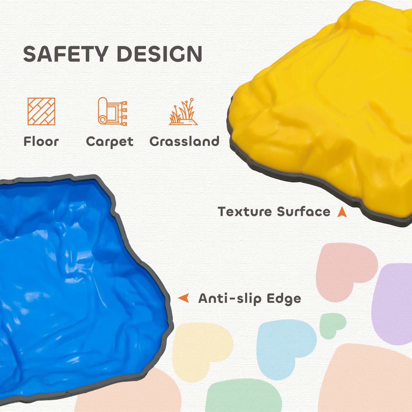 Balance Stepping Stones for Kids with Non-Slip Bottom