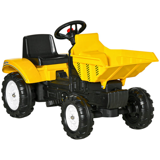 Kids Ride on Tractor No Power Pedal Go Kart