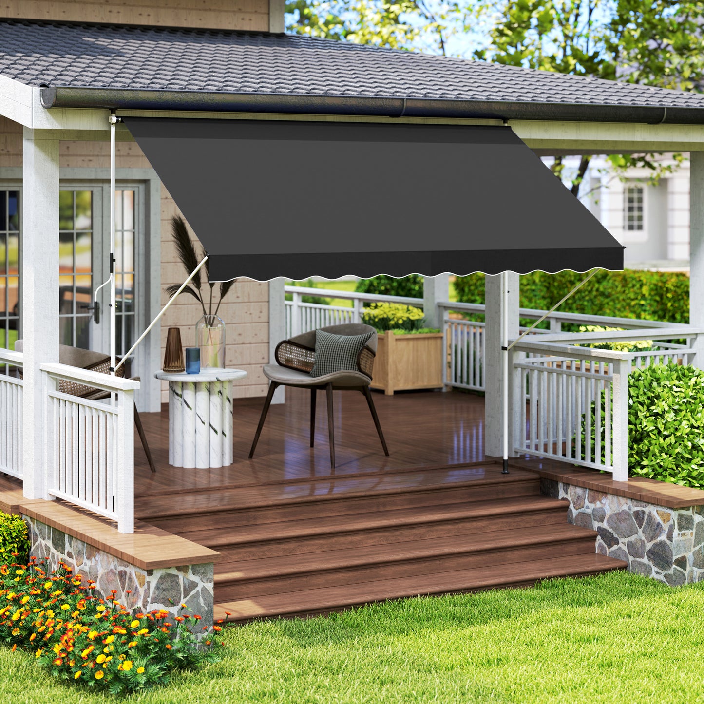 3x1.5m  Adjustable Outdoor Aluminium Frame Awning