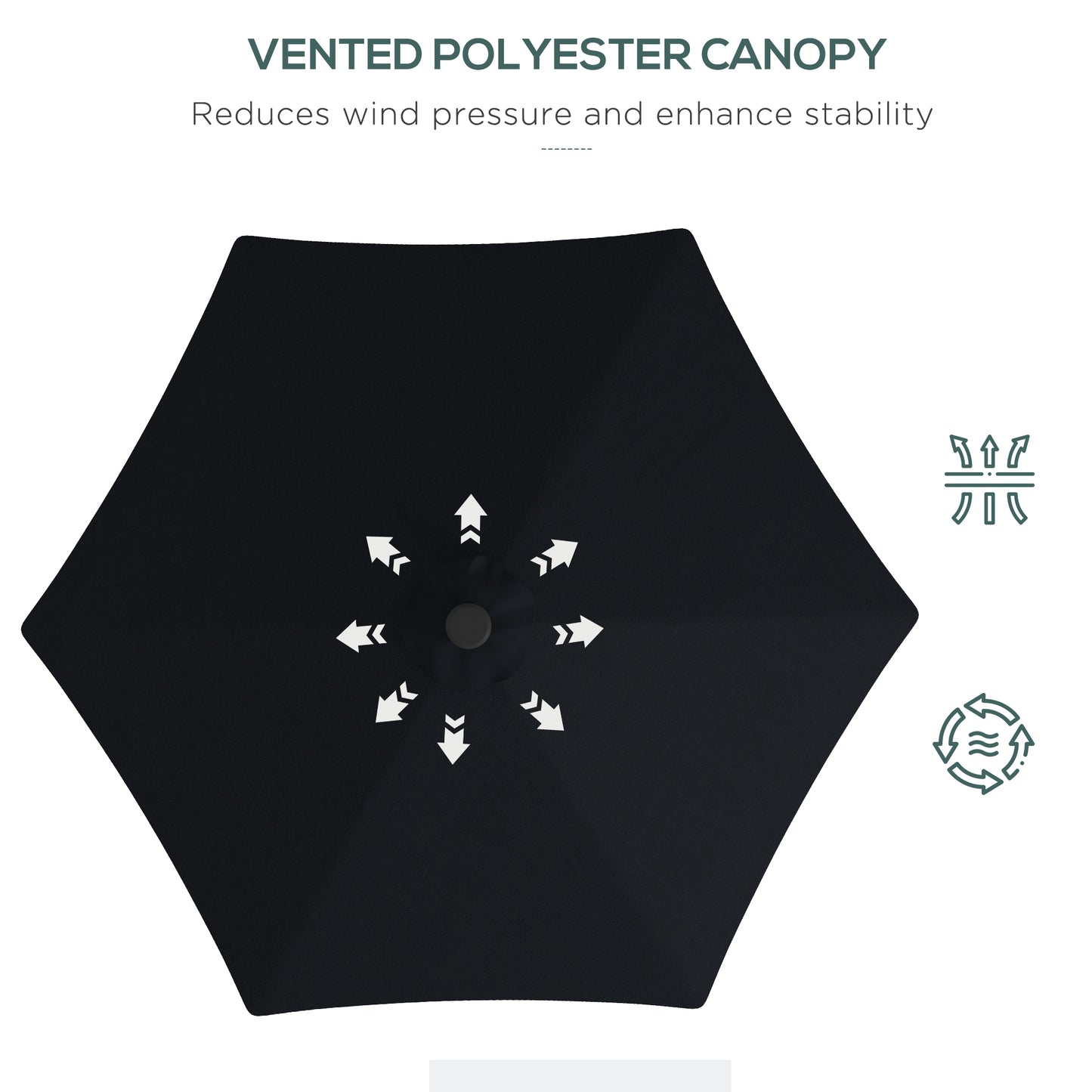 3(m) Solar LED Cantilever Parasol