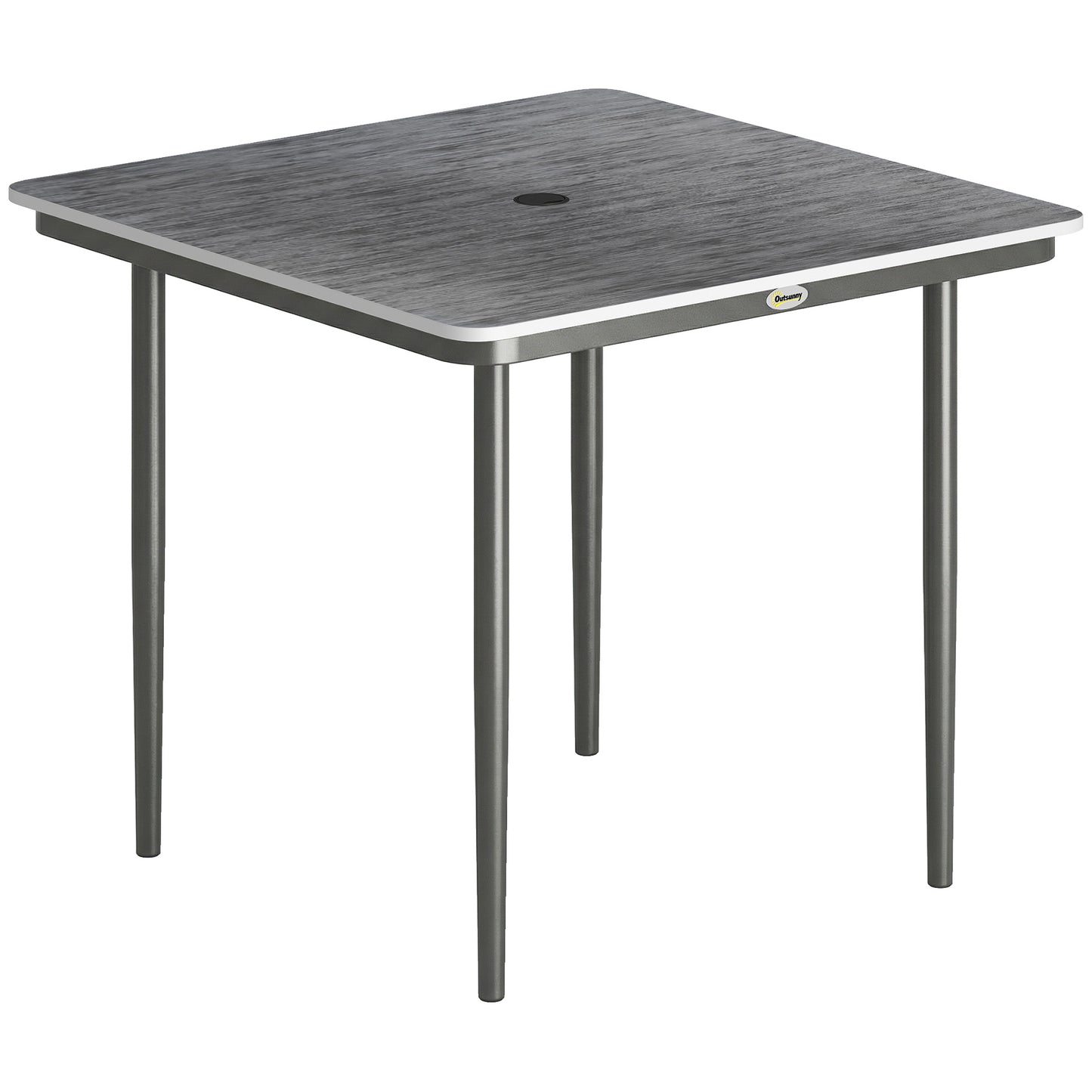 Garden Dining Table for 4, 85 cm Square Outdoor Table