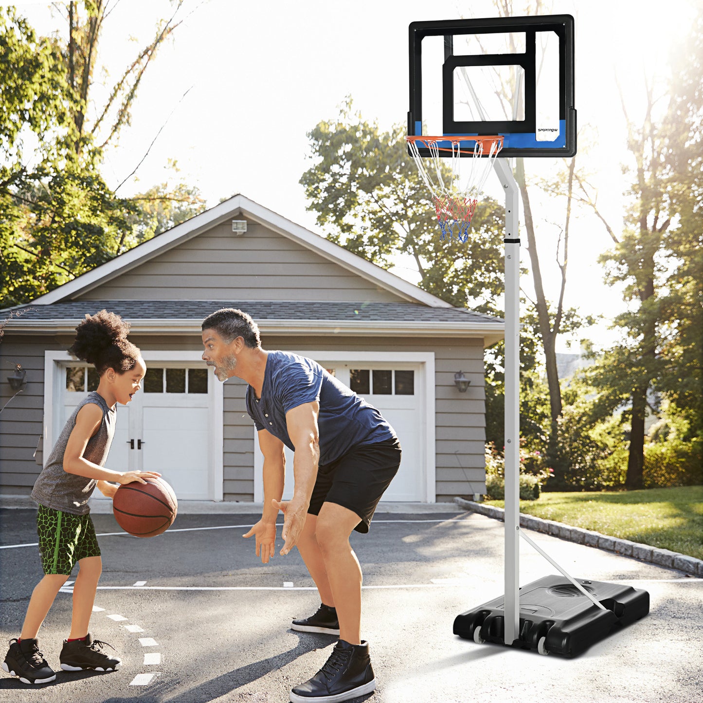 2.6-3.1m Adjustable Basketball Hoop