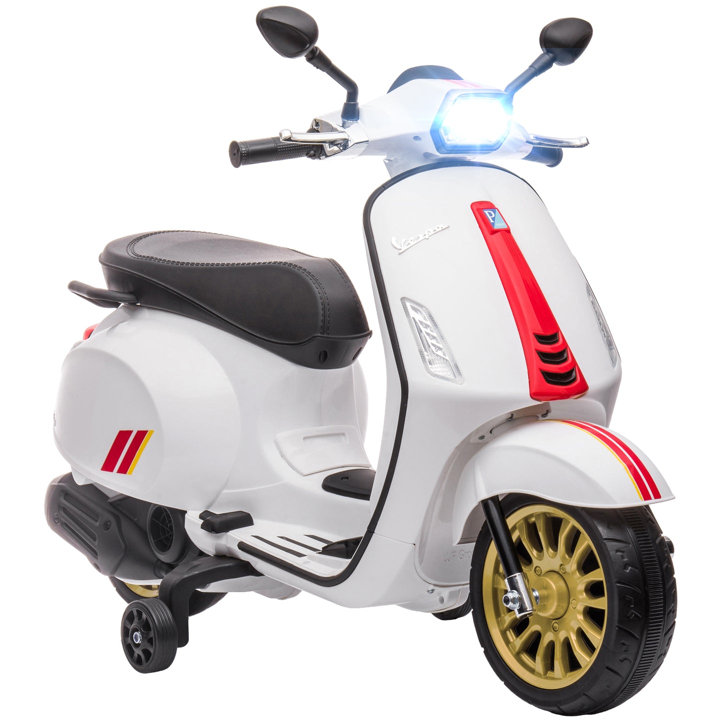 12V Vespa Licensed Kids Electric Motorbike w/ Music, Lights