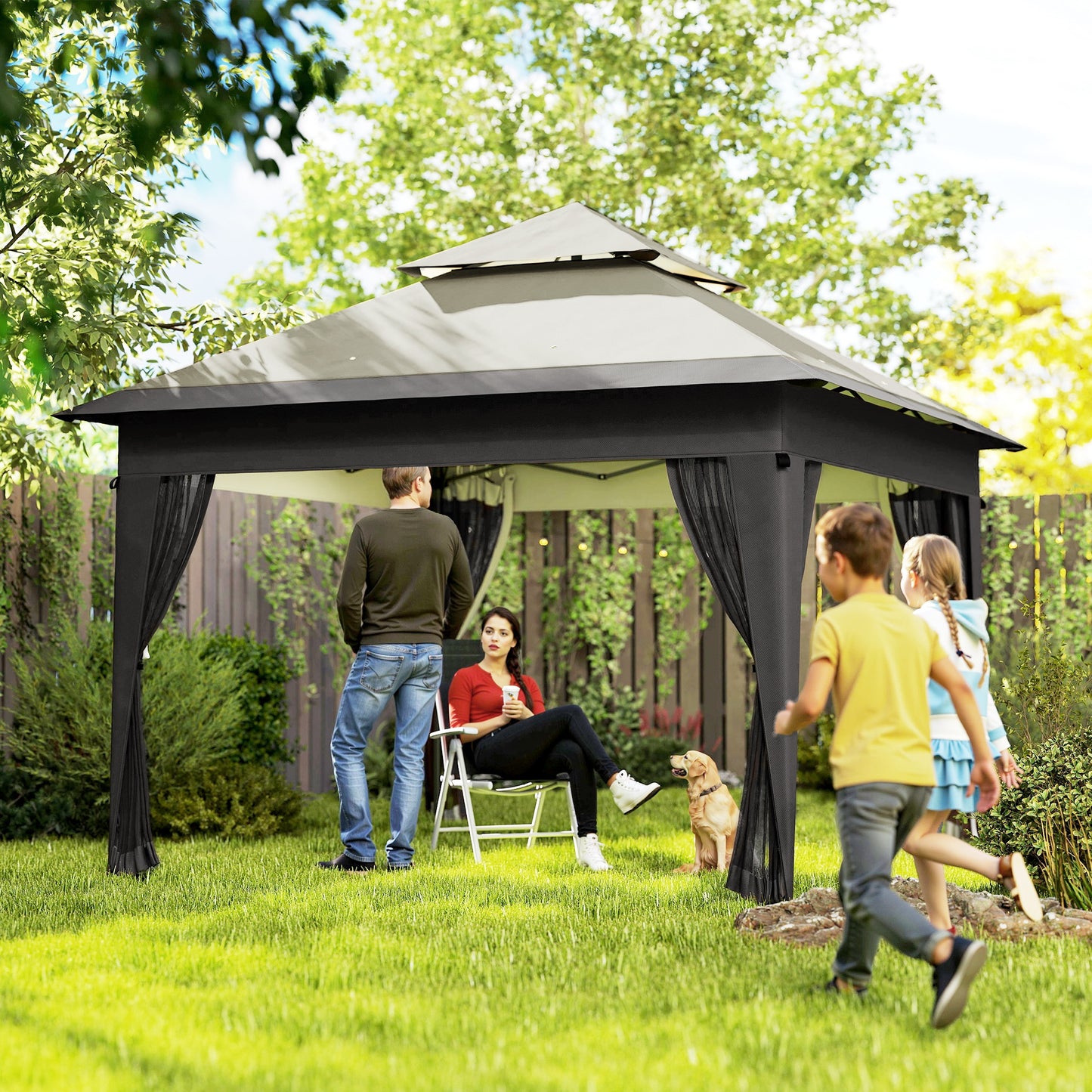 3 x 3(m) Pop Up Gazebo with Mosquito Netting