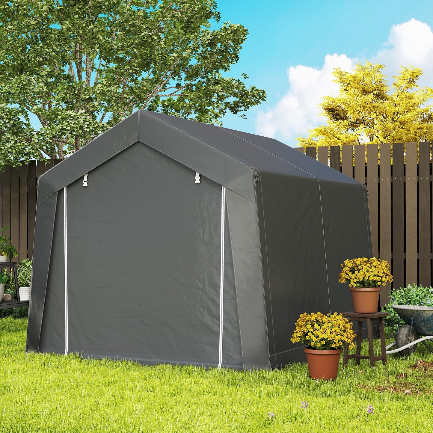 3.6 x 2.1m Portable Outdoor Shed, with Window