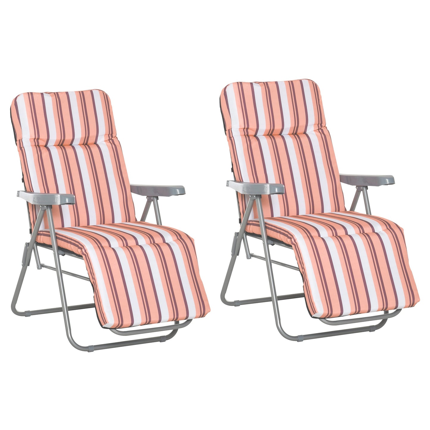 Reclining Garden Chair Set of 2 (1)