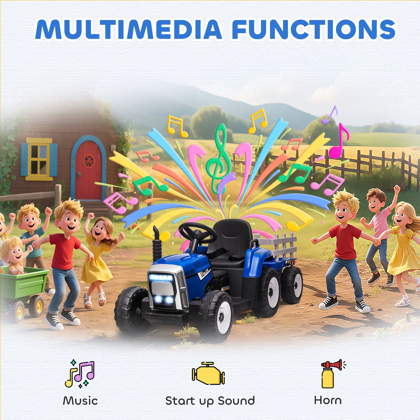 Ride On Tractor, Battery Powered Electric Car