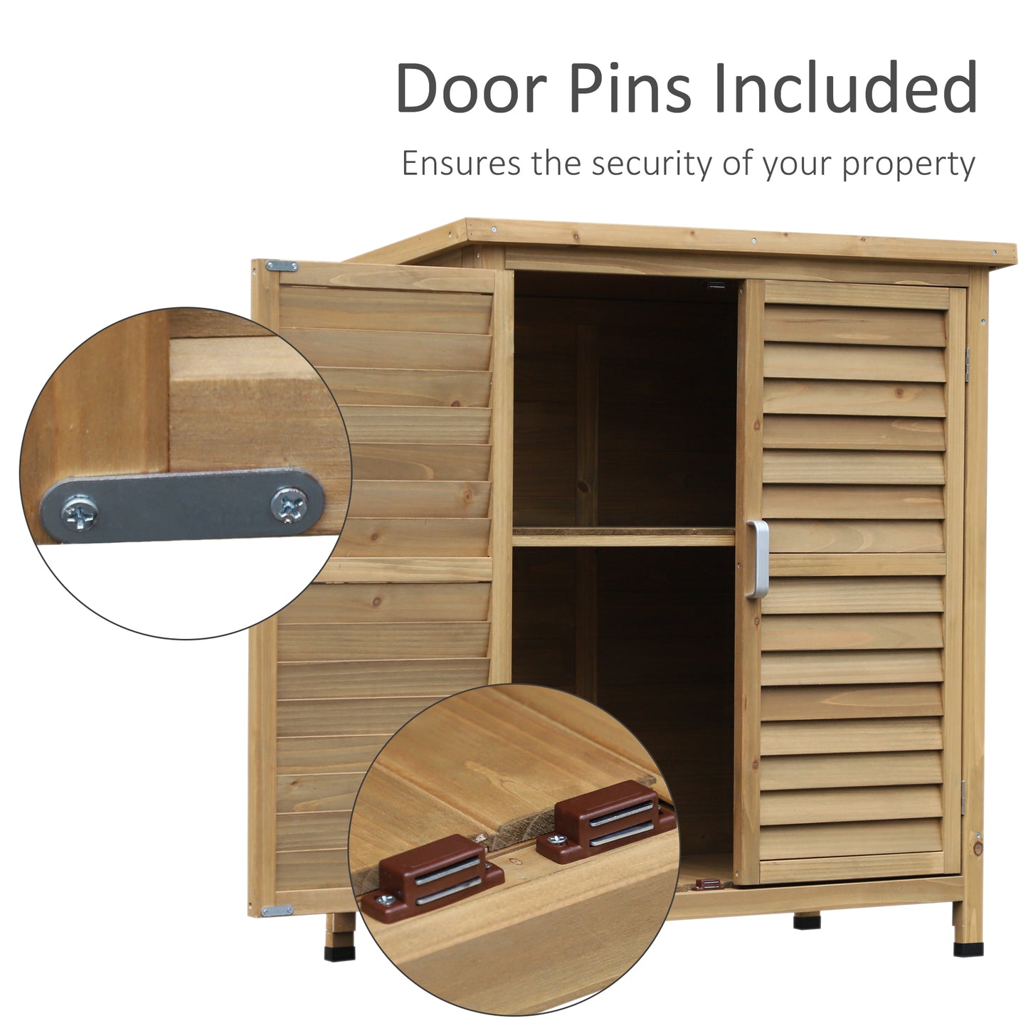 Garden Shed Wooden Garden Storage Shed 2 Door Unit Solid Fir Wood