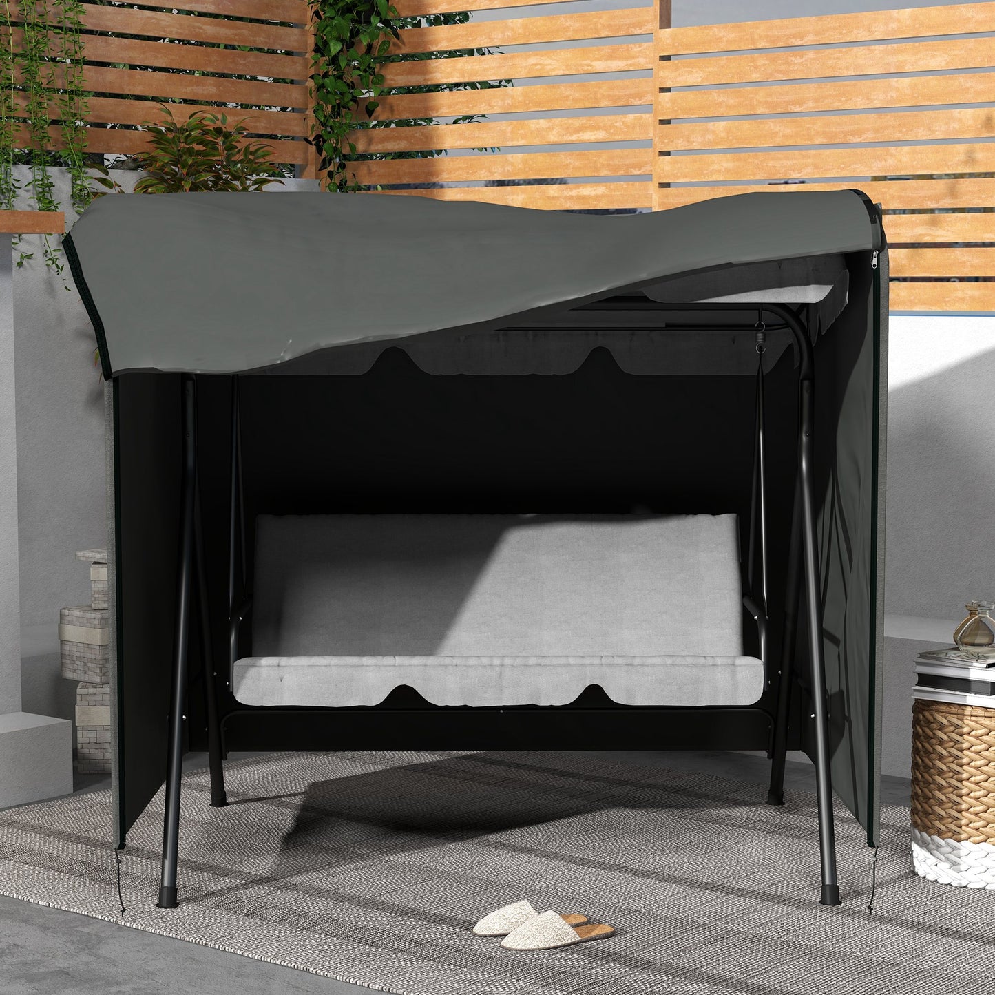 152 x 177cm Three-Seater Swing Chair Protective Cover