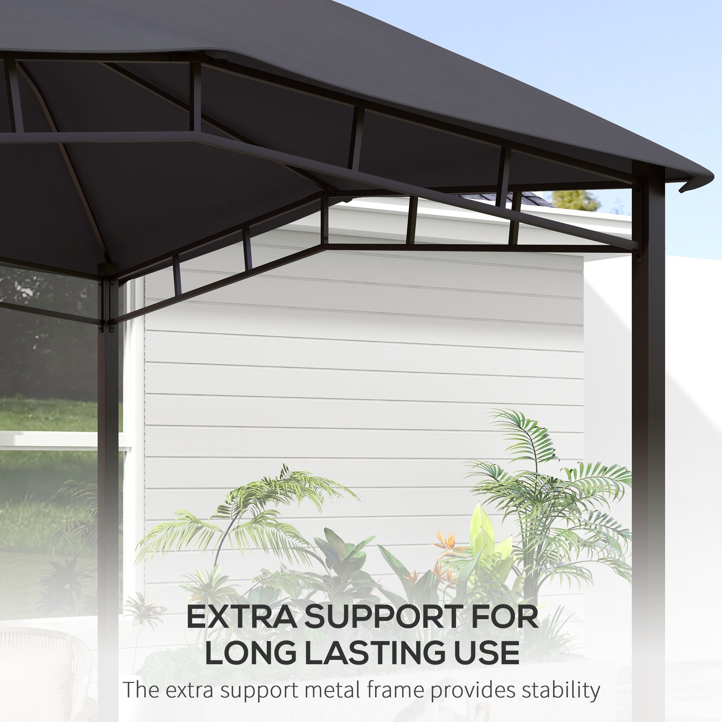 3x3(m) Outdoor Gazebo Garden Gazebo Pavilion Sunshade Canopy Tent