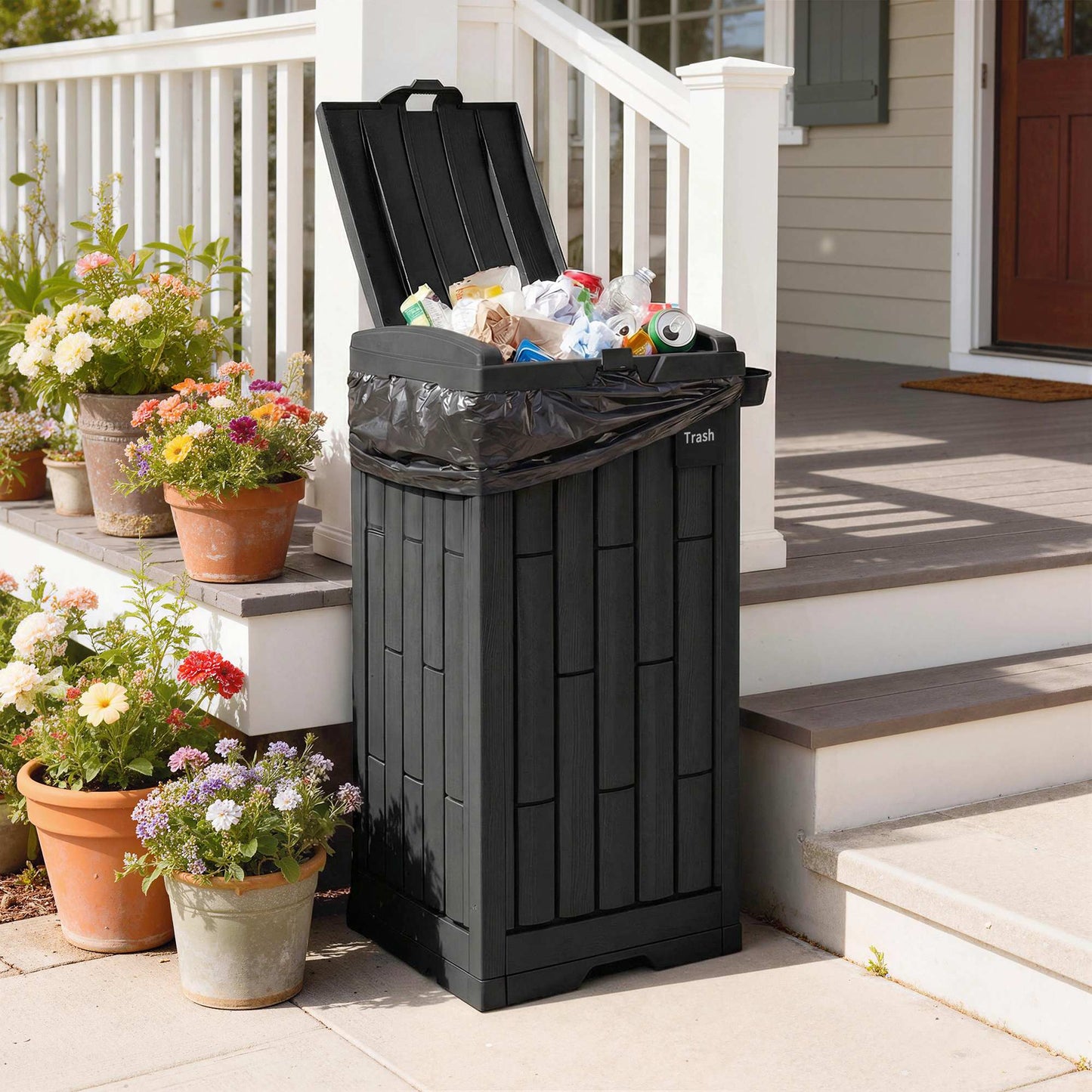 110 L Outdoor Bin with Dual Lid