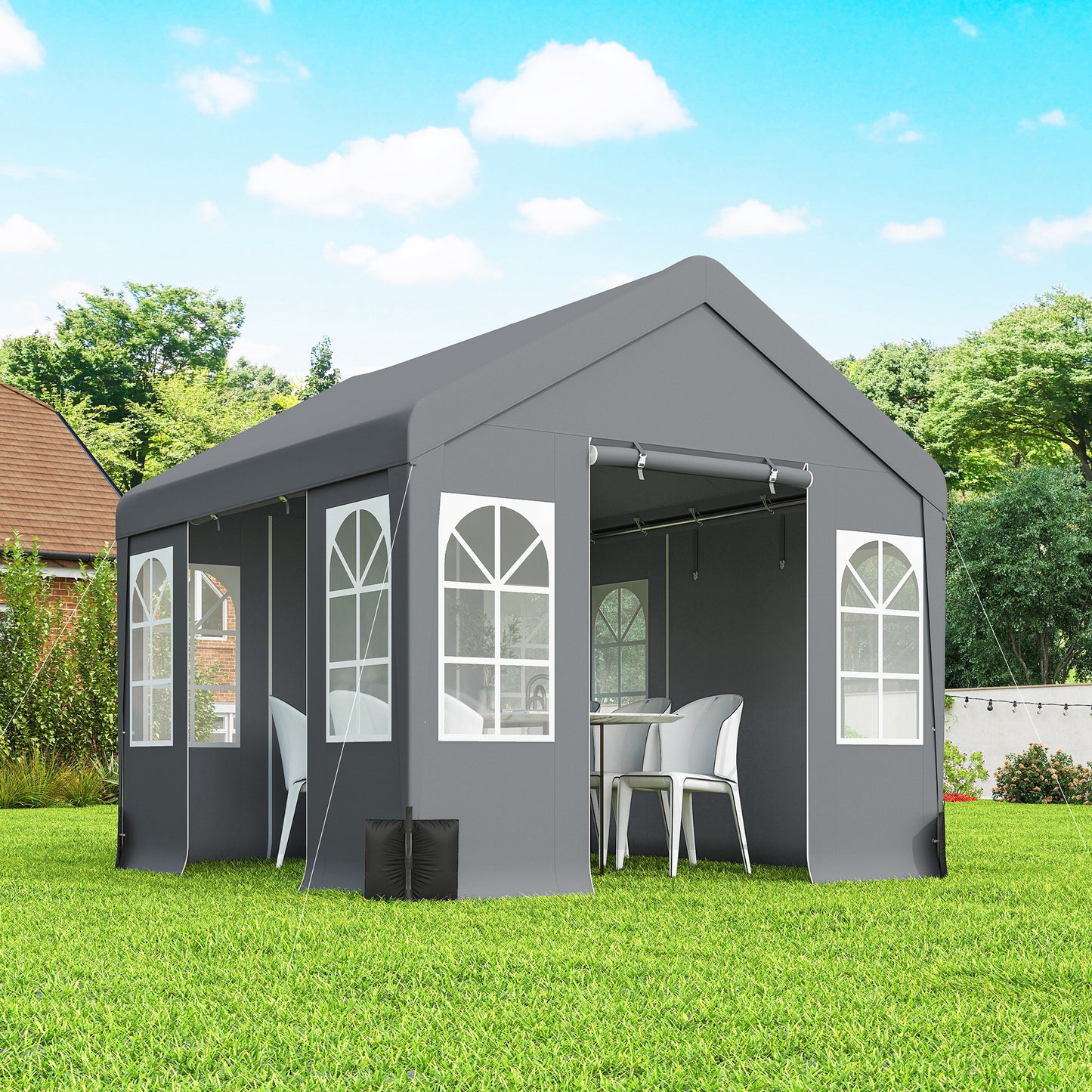 3 x 3 m Party Tent, Outdoor Canopy Tent Shelter