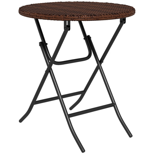 Foldable PE Rattan Outdoor Coffee Table