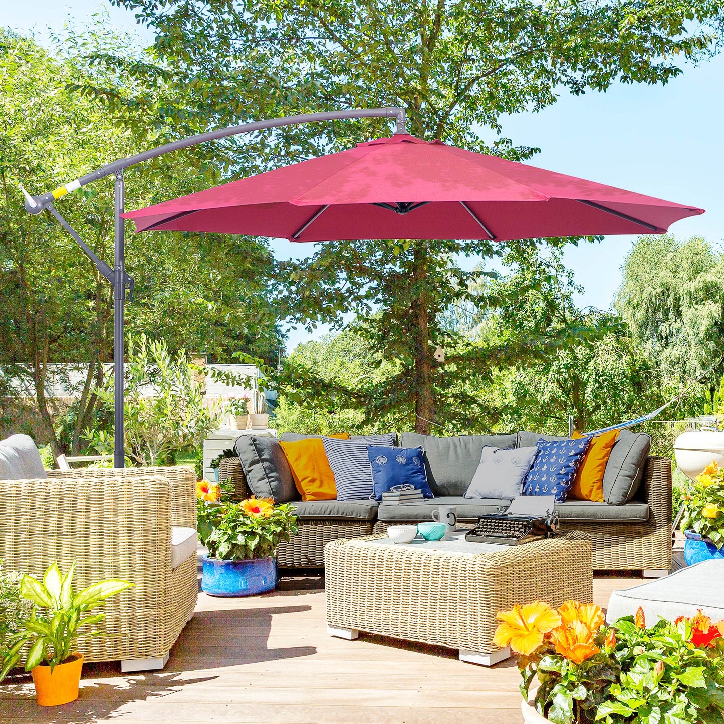 3m Water Resistant Terylene Hanging Parasol