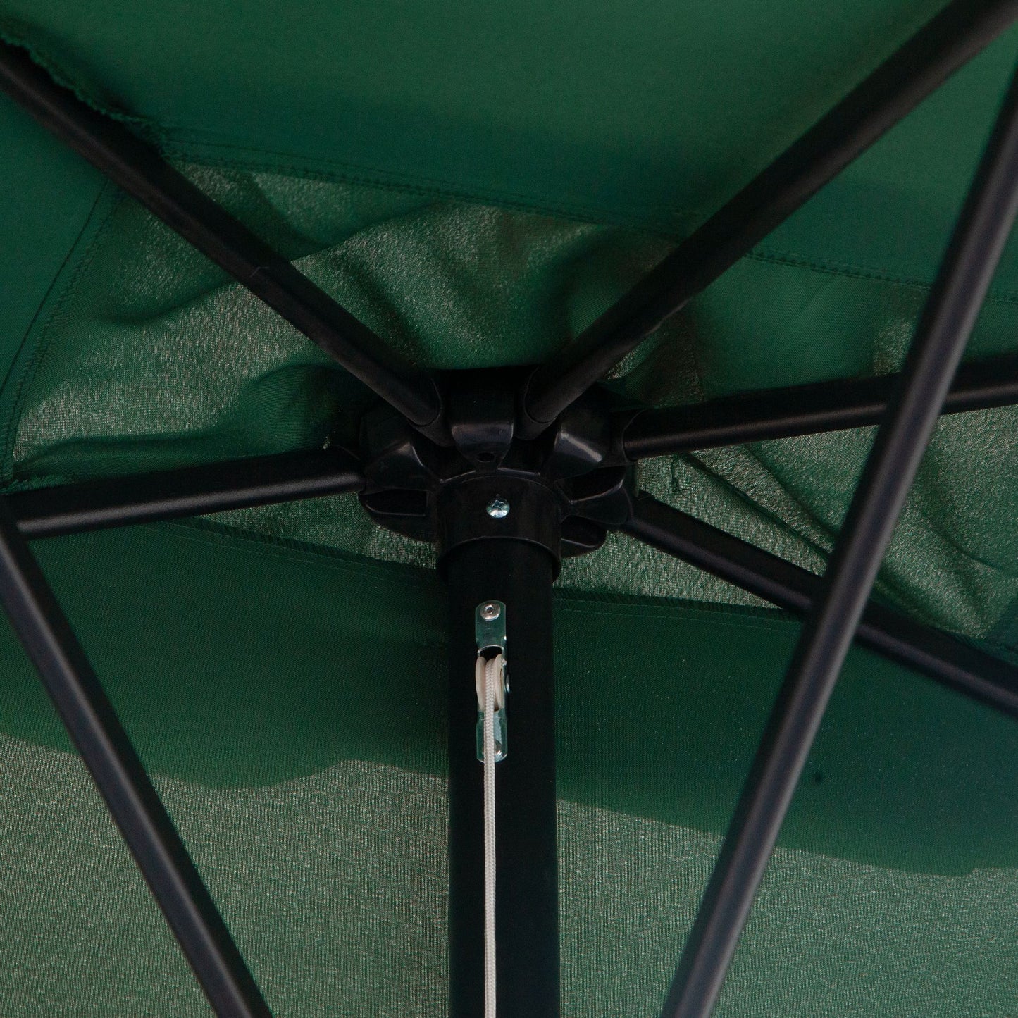 Balcony Half Parasol Semi Round Umbrella Patio Crank Handle (2.3 m (2)