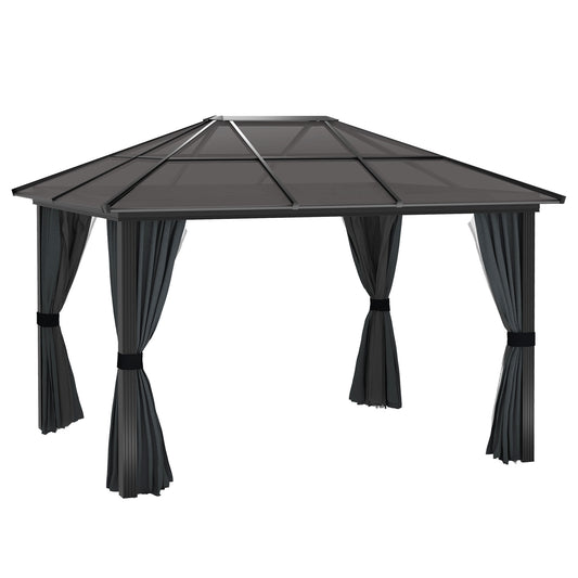 3 x 3.6m Hardtop Gazebo Canopy with Polycarbonate Roof (1)