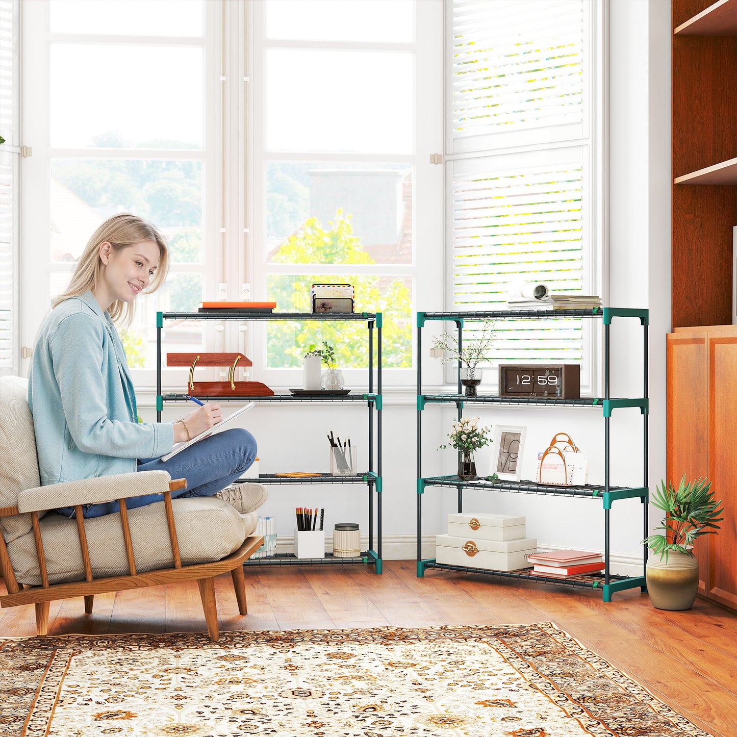 4-Tier Plant Stand Indoor Outdoor