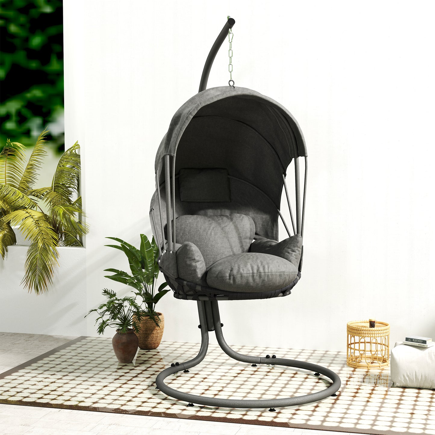 Hanging Egg Chair Swing Hammock Chair with Stand