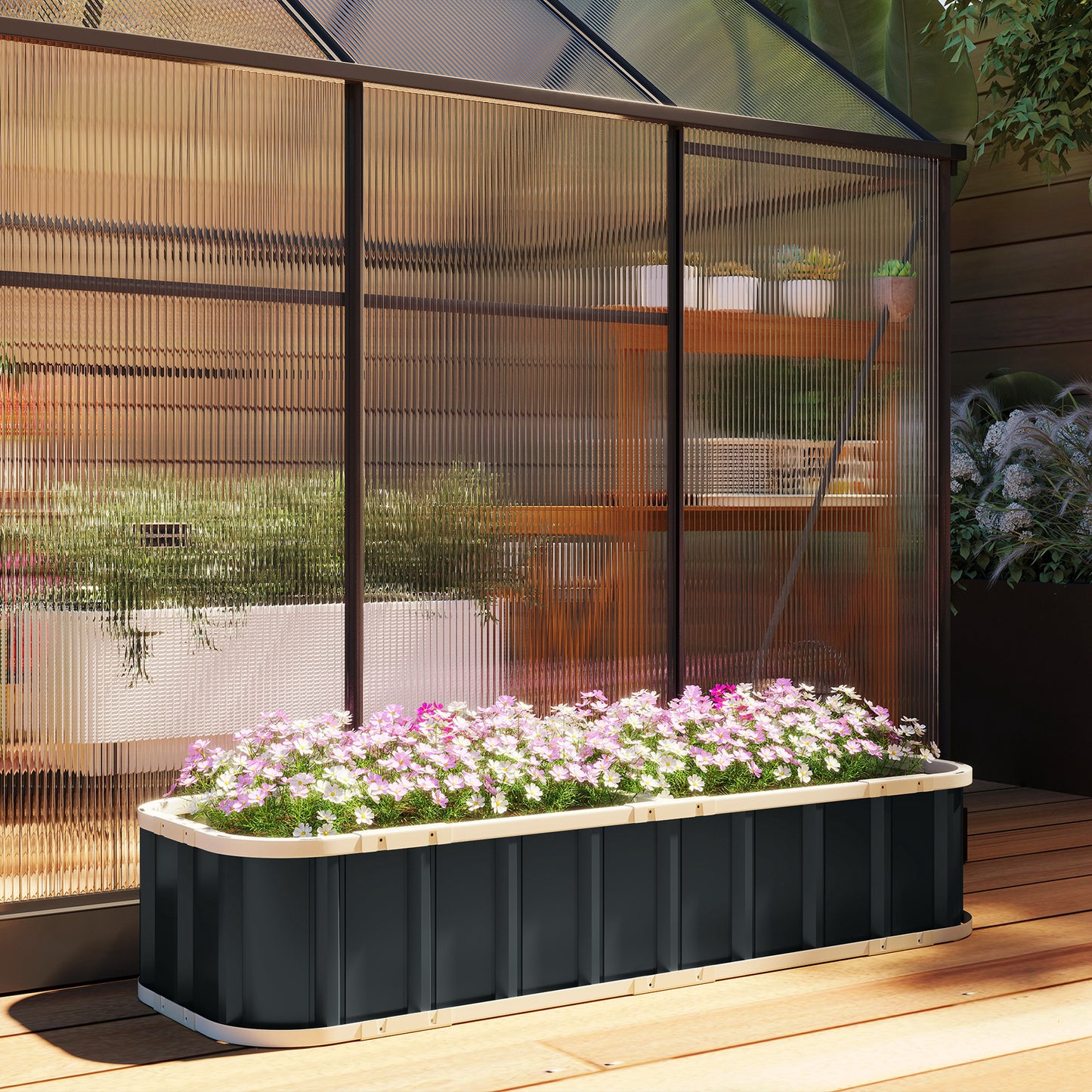 Galvanised Raised Garden Bed (1)