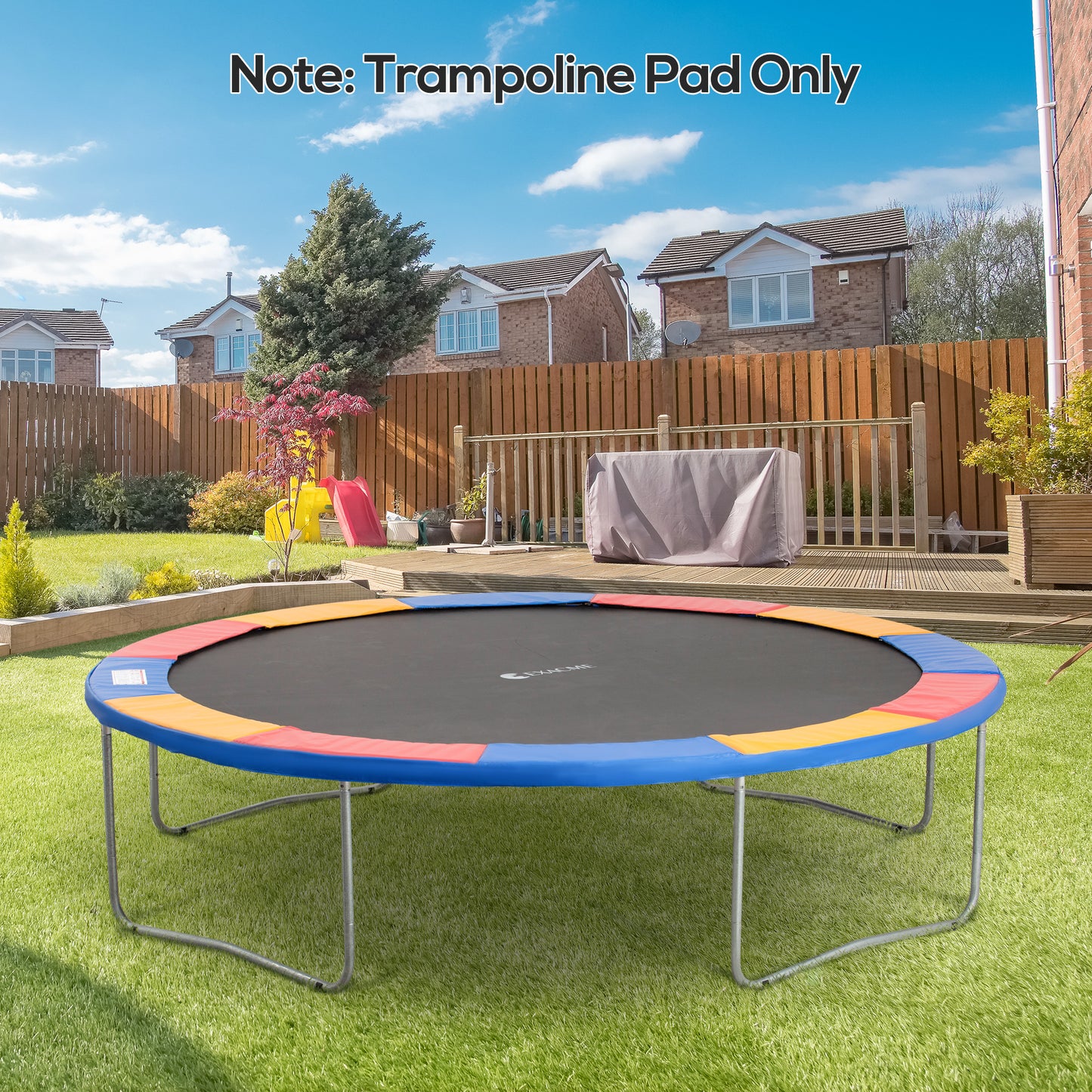 12FT Replacement Trampoline Pad Thick Foam Safety Φ366cm Spring (1)