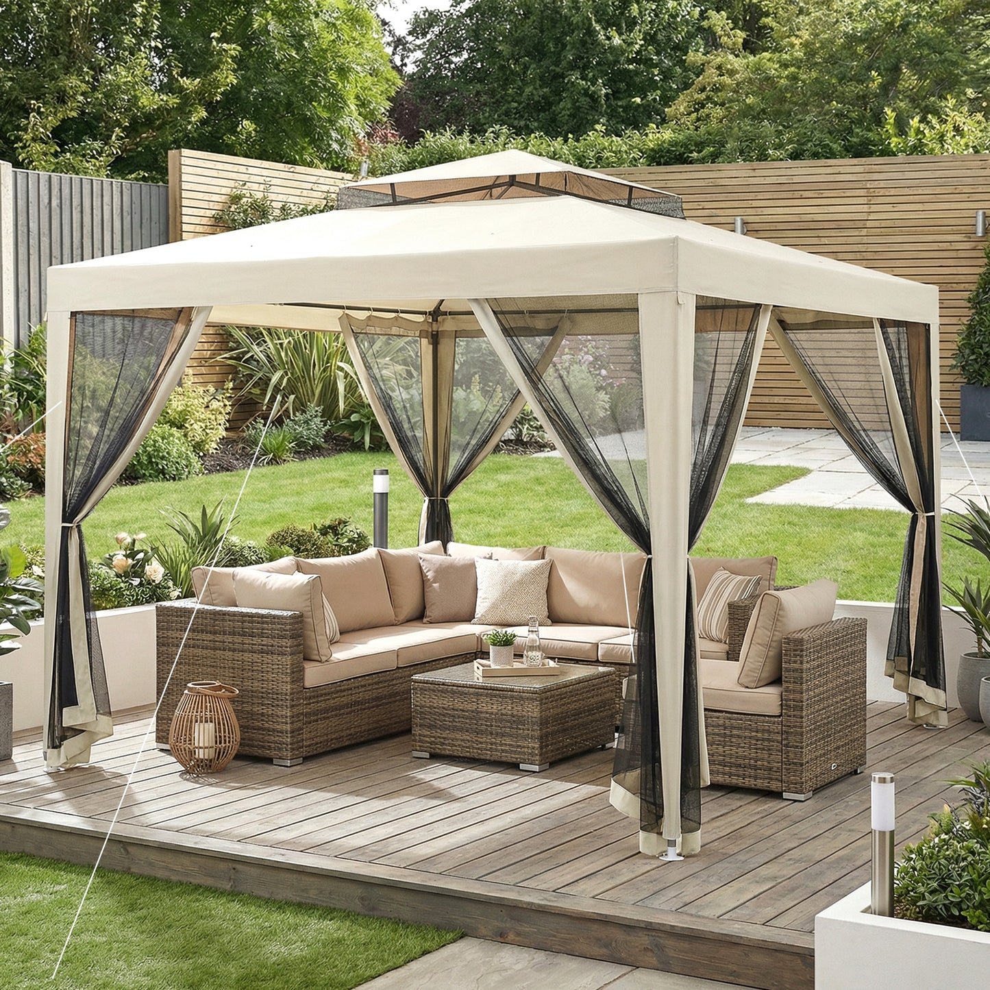 3 x 3 m Gazebo, Netting Party Tent