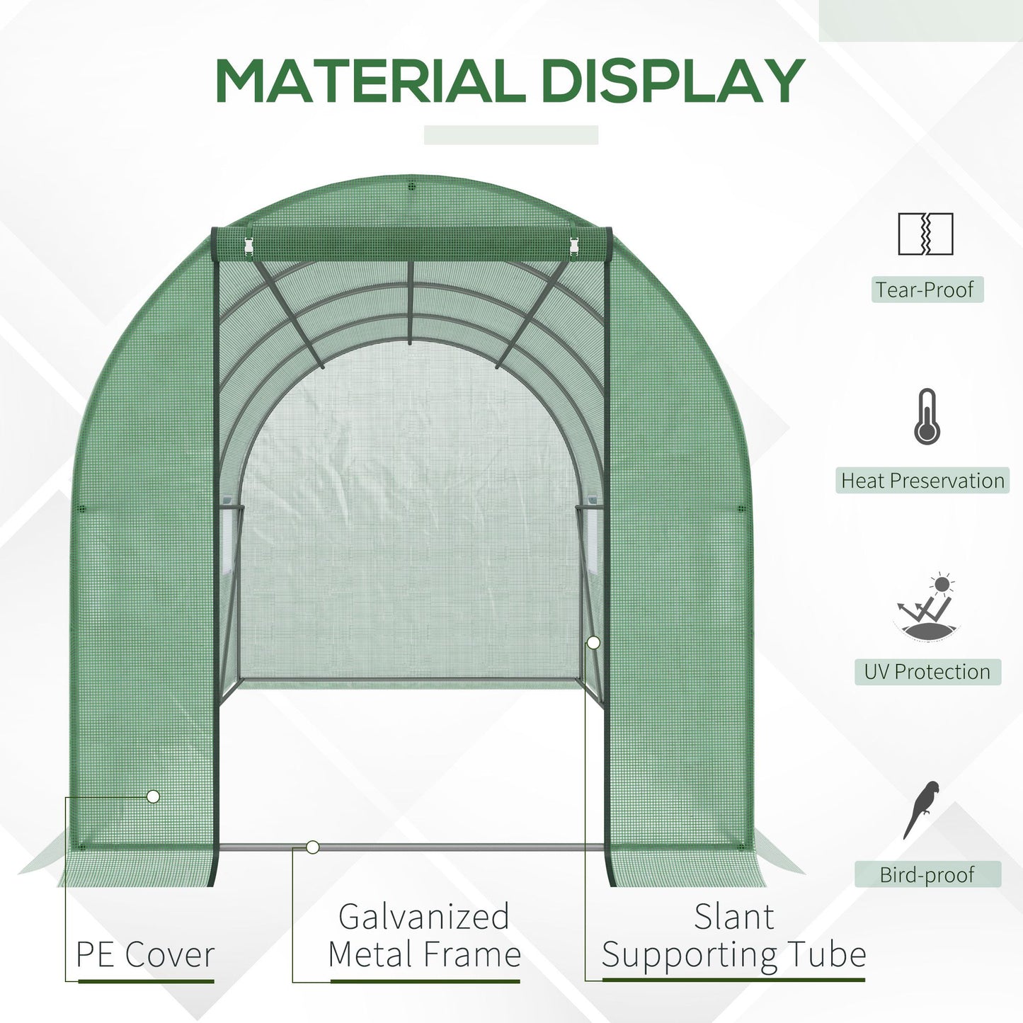 Walk-in Polytunnel Greenhouse