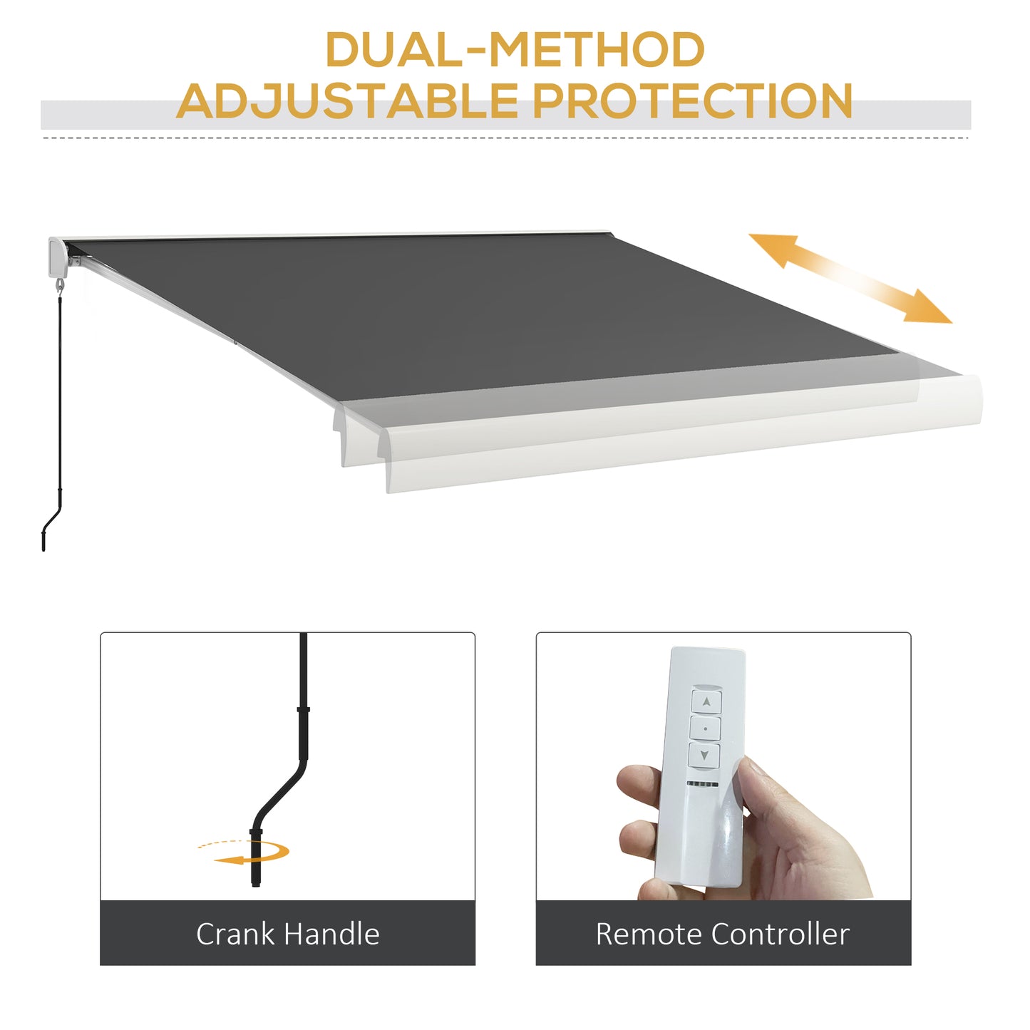 4 x 3(m) Electric Retractable Awning with Remote Controller