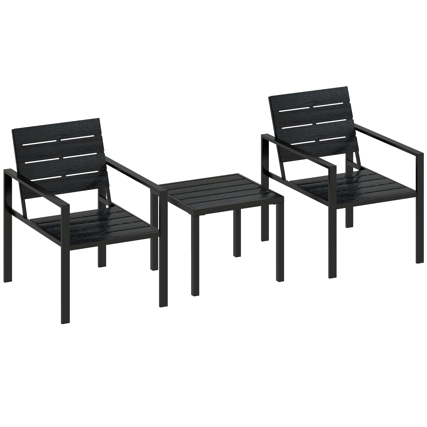 3 Pieces Garden Bistro Set for 2