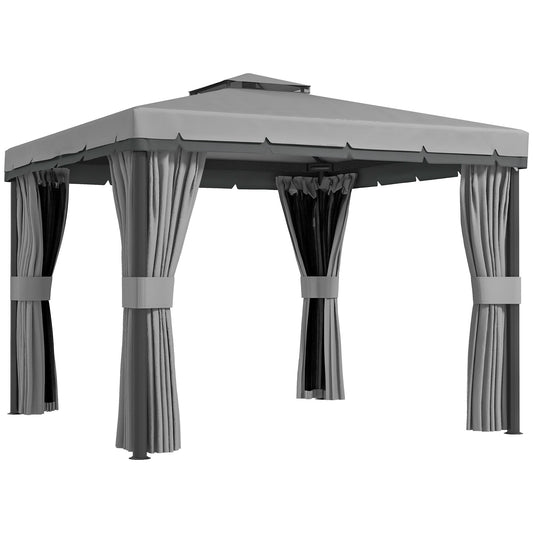 3 x 3(m) Patio Gazebo Canopy Garden Pavilion Tent Shelter Marquee (1)