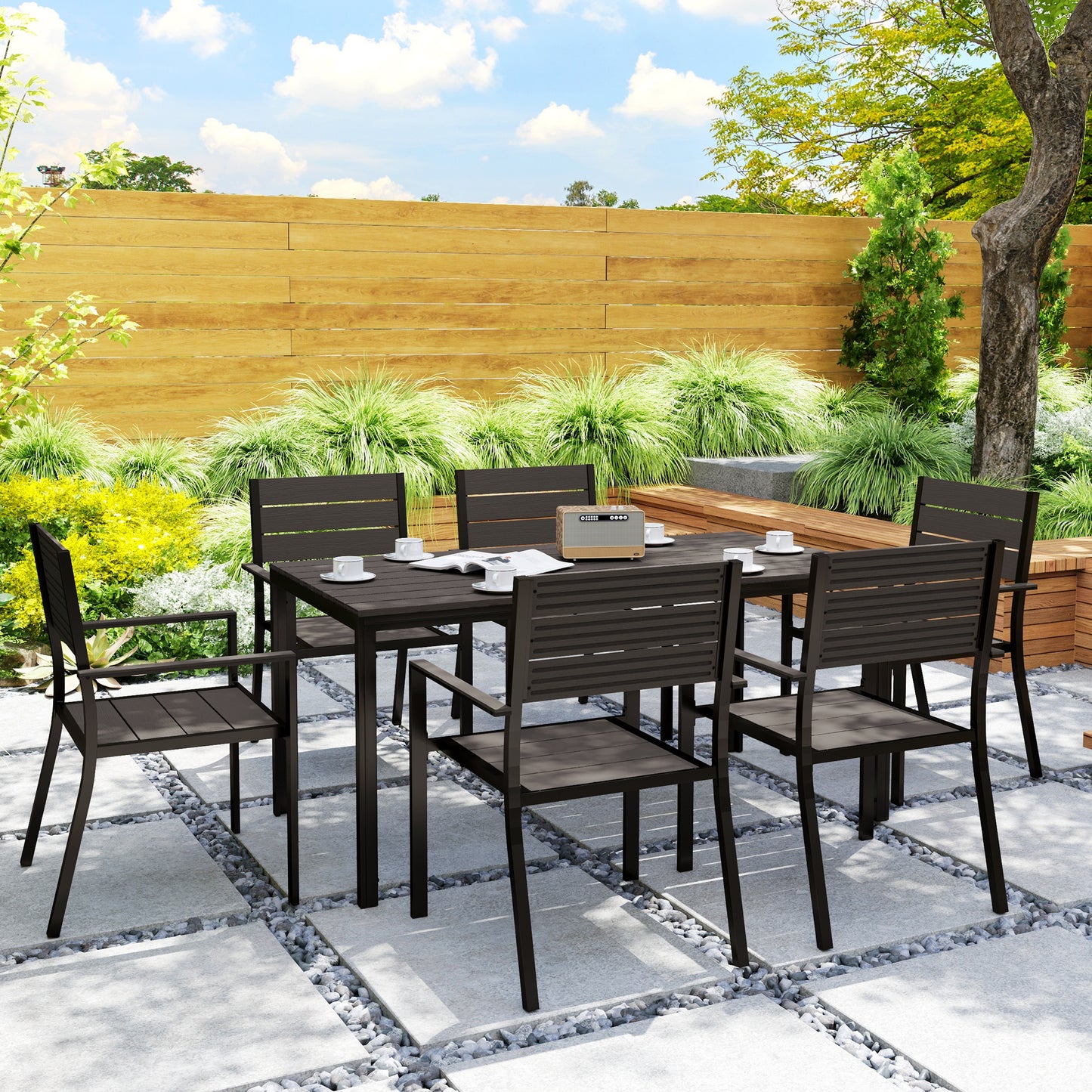 Seven-Piece Outdoor Dining Set