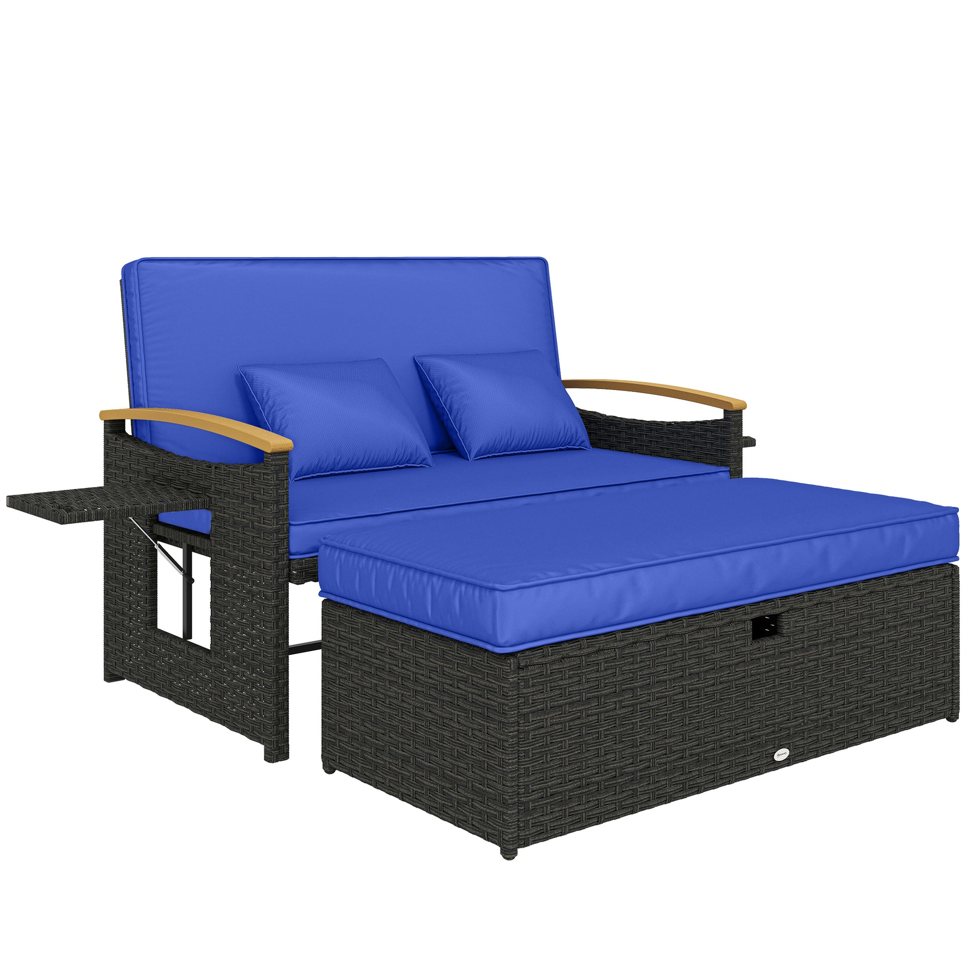 Double Garden Rattan Daybed