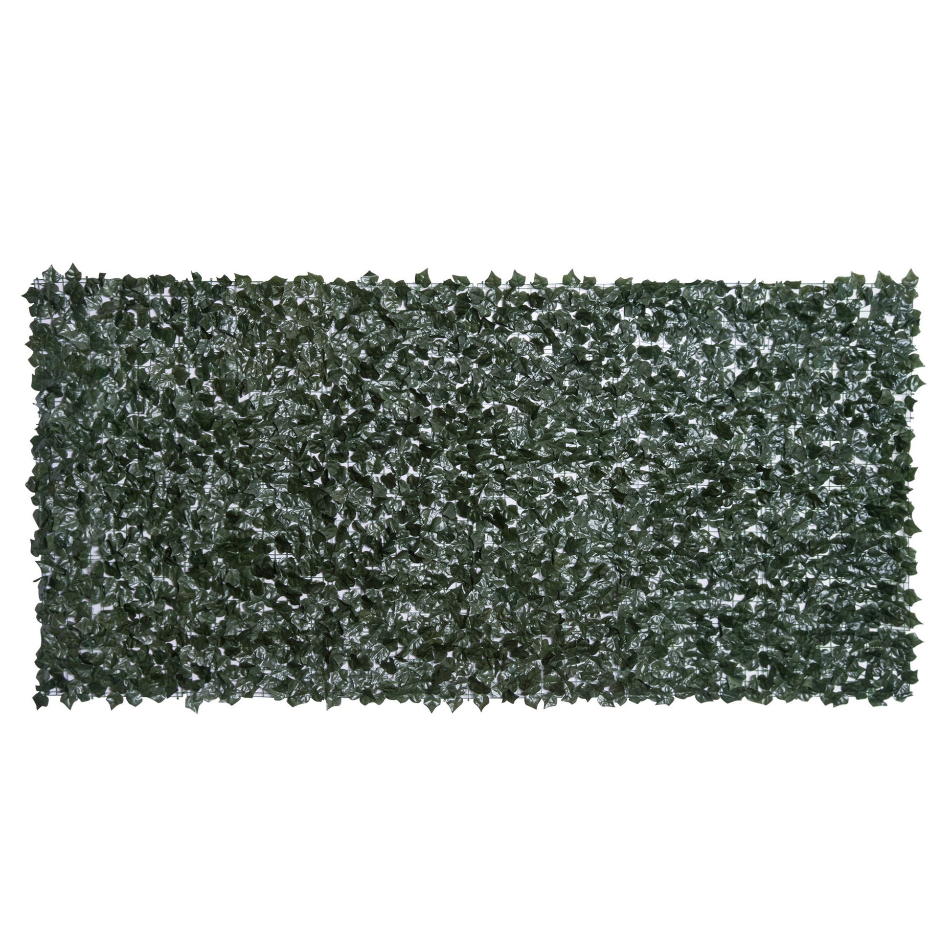 1-Piece Artificial Leaf Hedge Screen Privacy Fence Panel