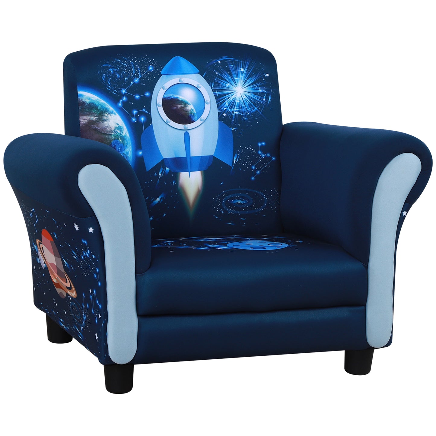 Child Armchair Kids Mini Sofa Chair with Armrest, 59.5 x 43 x 46.5cm