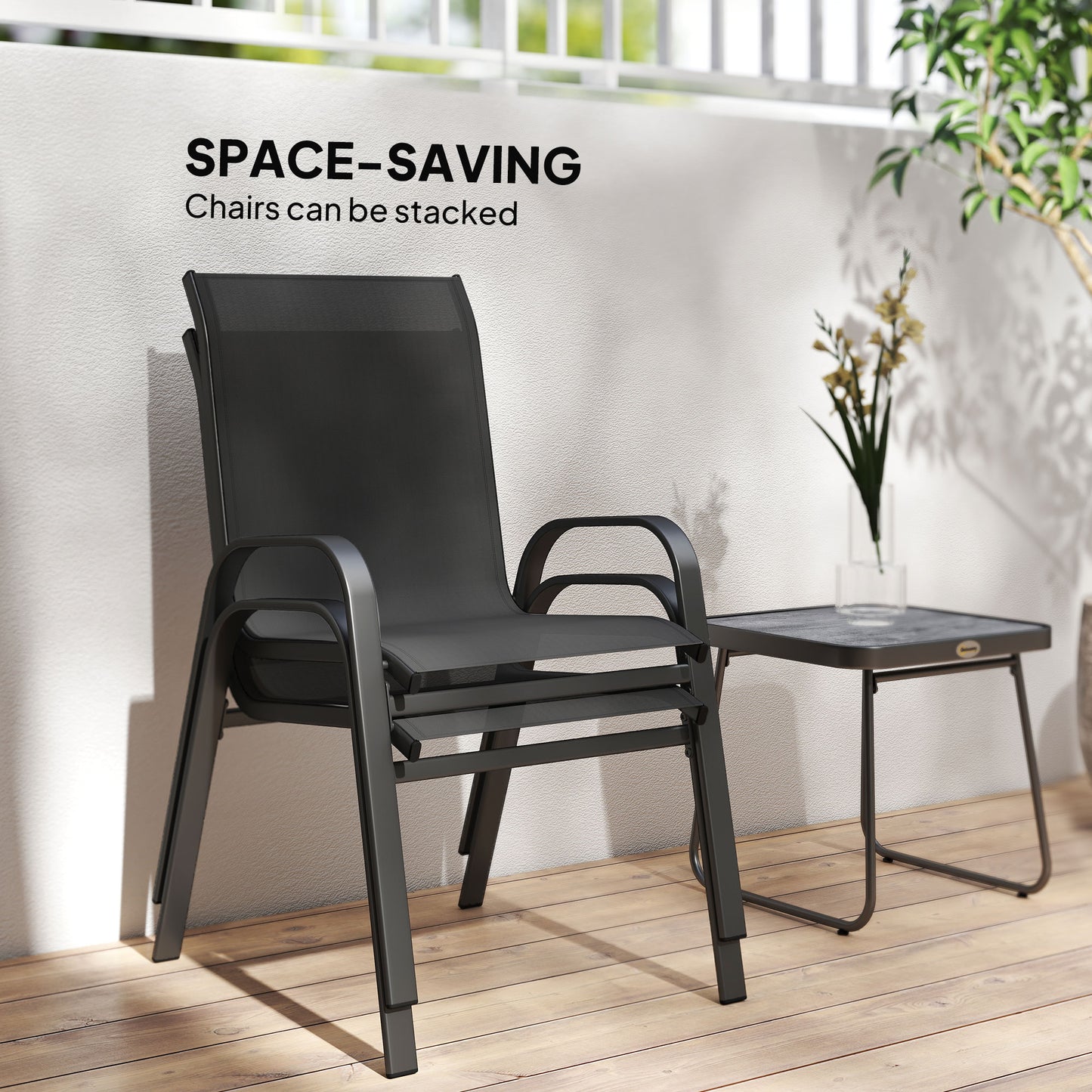 3 Pieces Outdoor Bistro Set