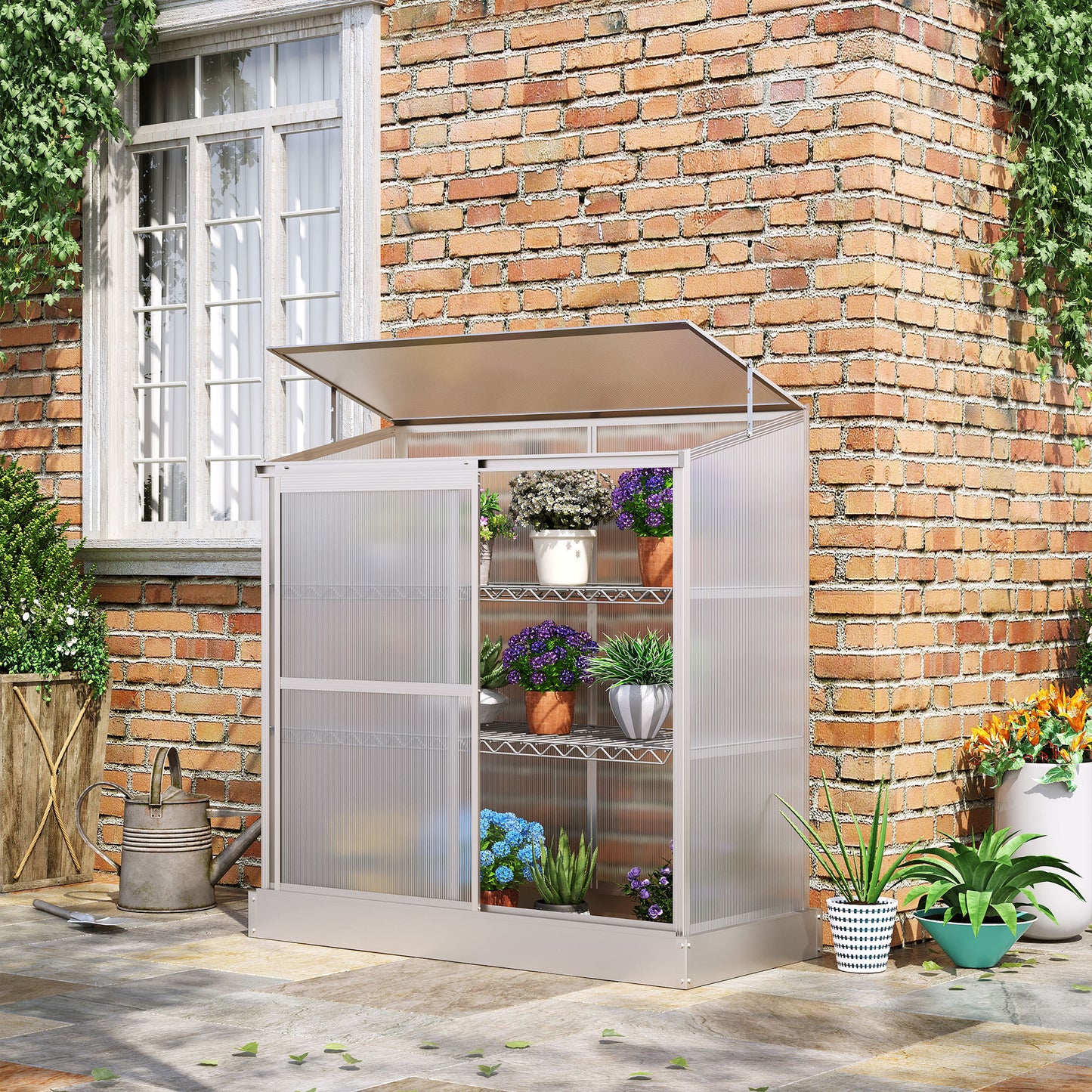 3 Tier Greenhouse Garden Outdoor Cold Frame Plant Flower Growth
