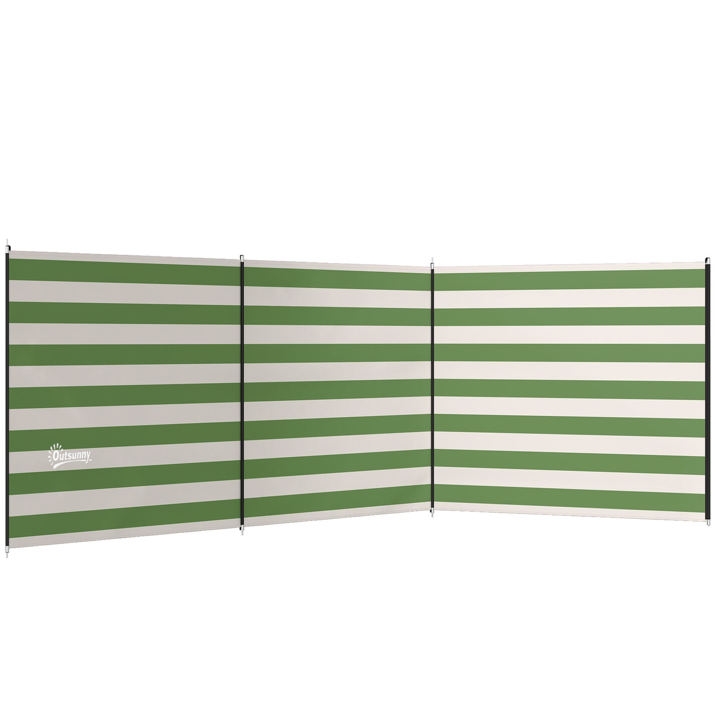 4 Pole Camping Windbreaks, Beach Wind Shield Shelter with Carry Bag (2)