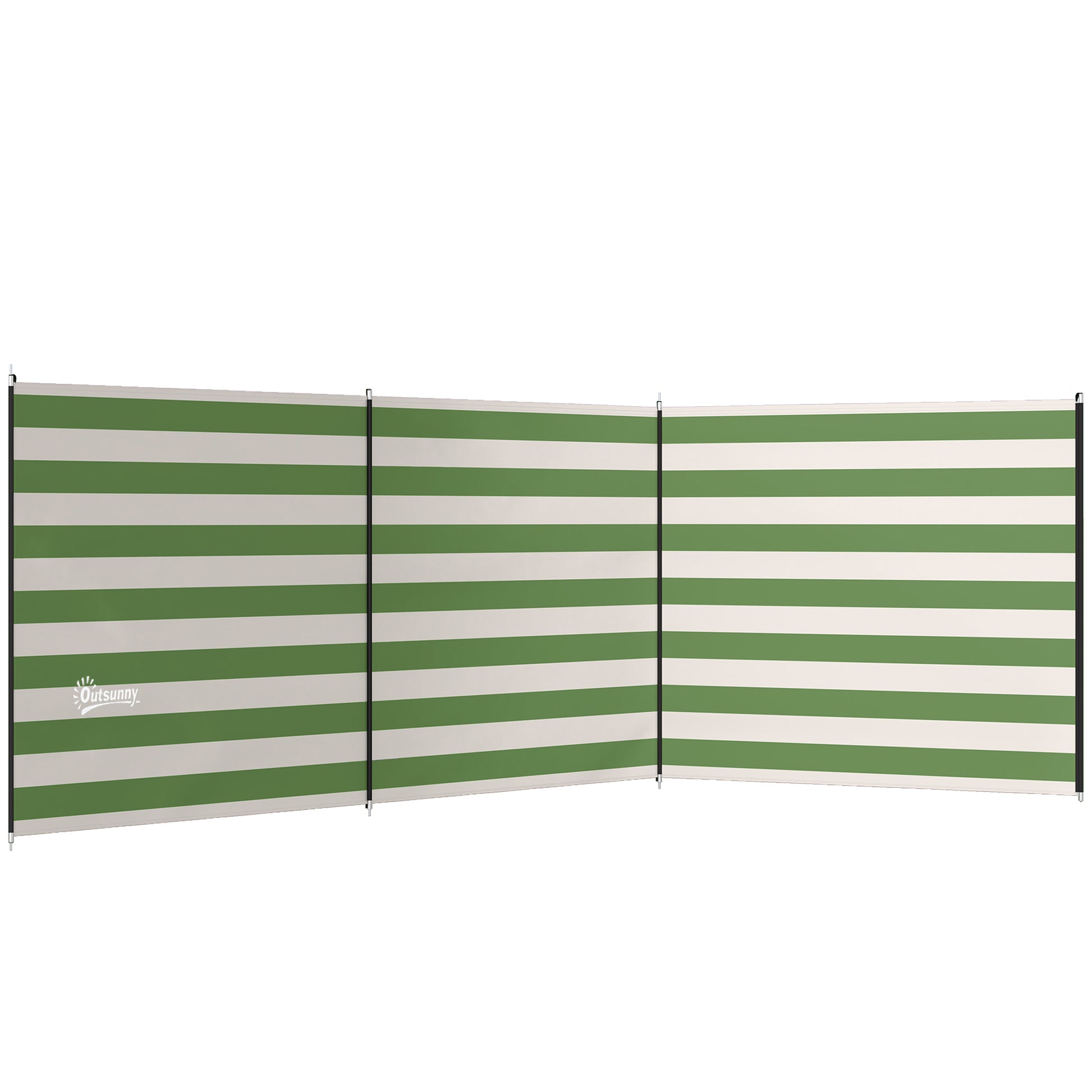 4 Pole Camping Windbreaks, Beach Wind Shield Shelter with Carry Bag (2)