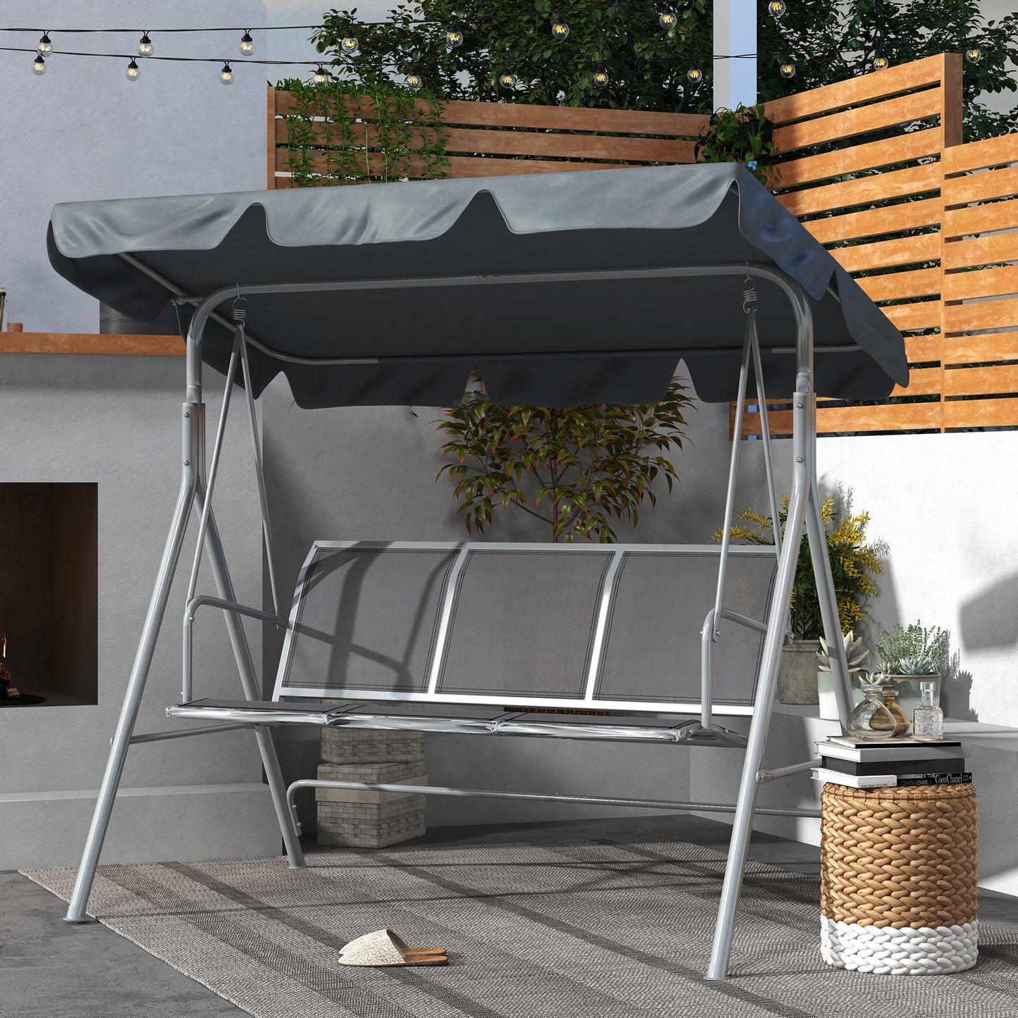 3 Seater Swing Chair, Garden Swing Bench