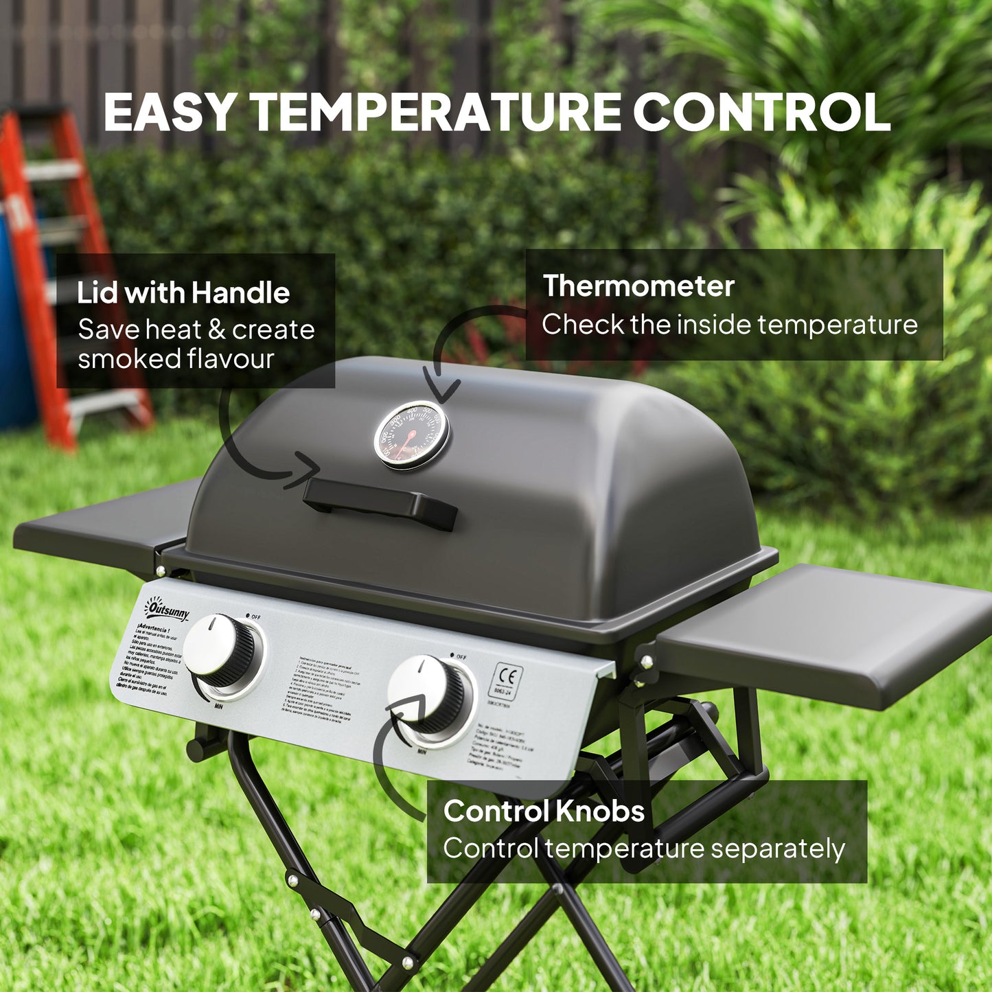 Two-Burner Portable Suitcase BBQ