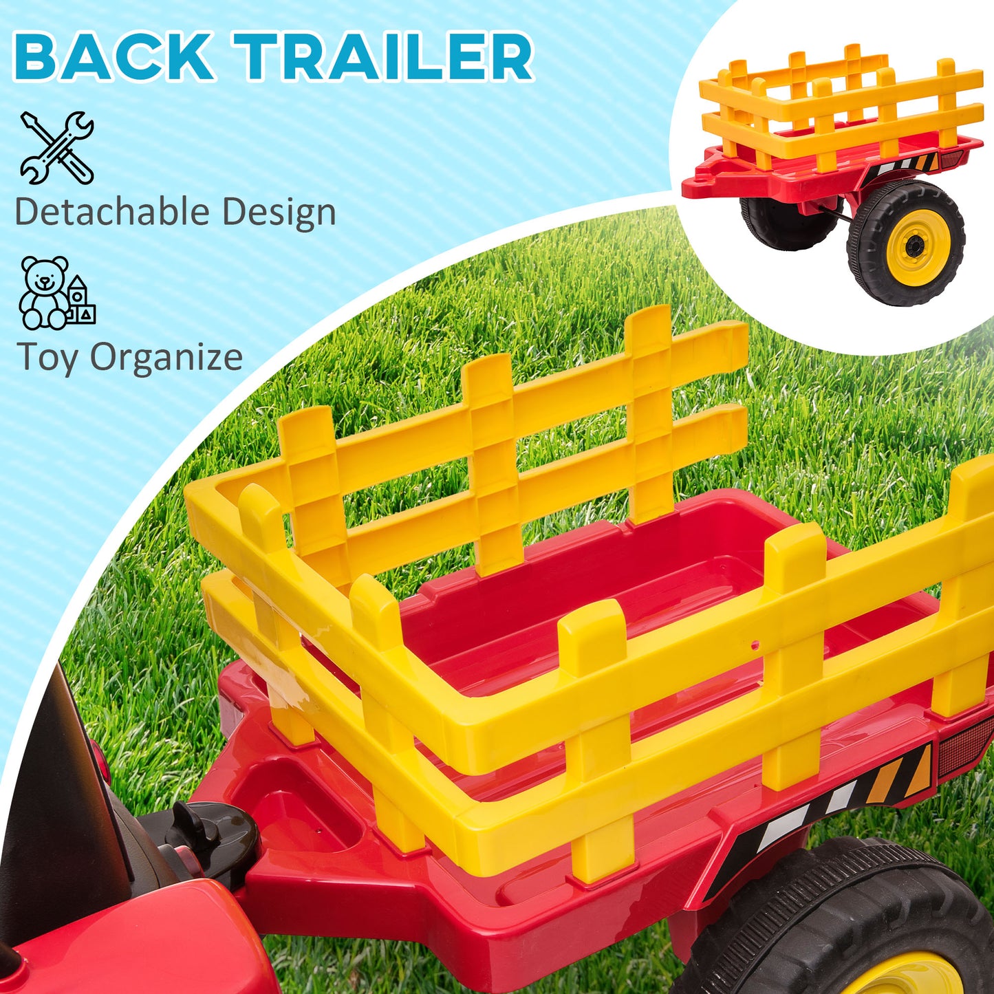 Ride On Tractor, Battery Powered Electric Car